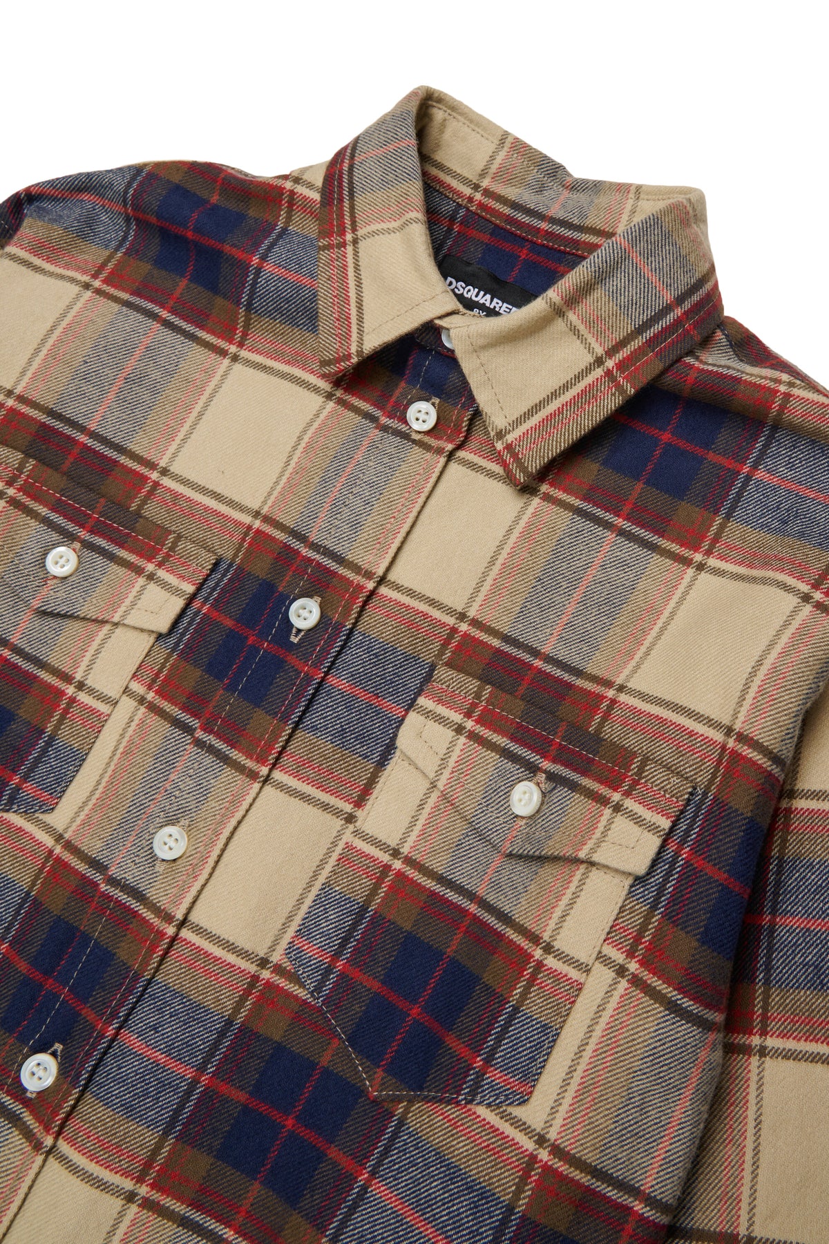 Camisa de cuadros con logo