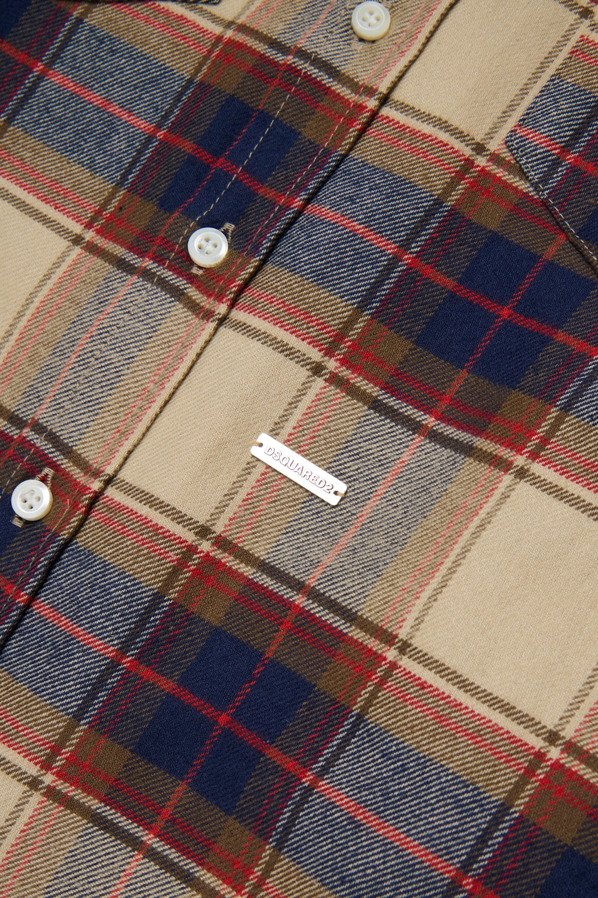 Camisa de cuadros con logo