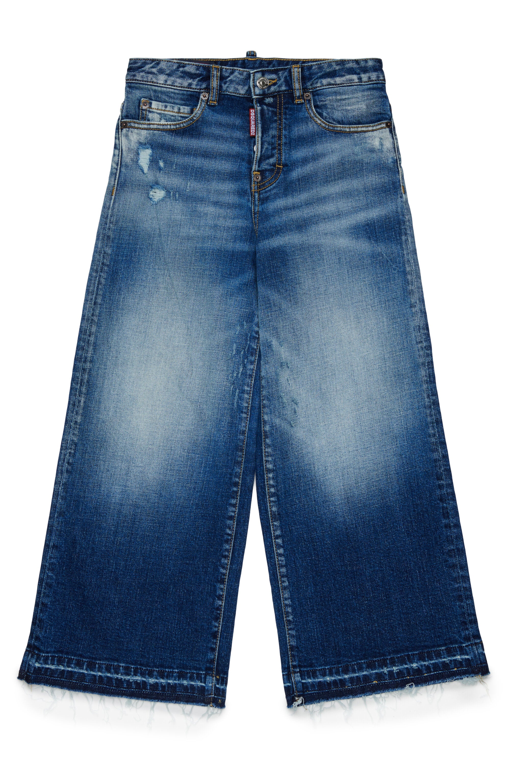 Relaxed fit jeans in medium blue wash - Baggy