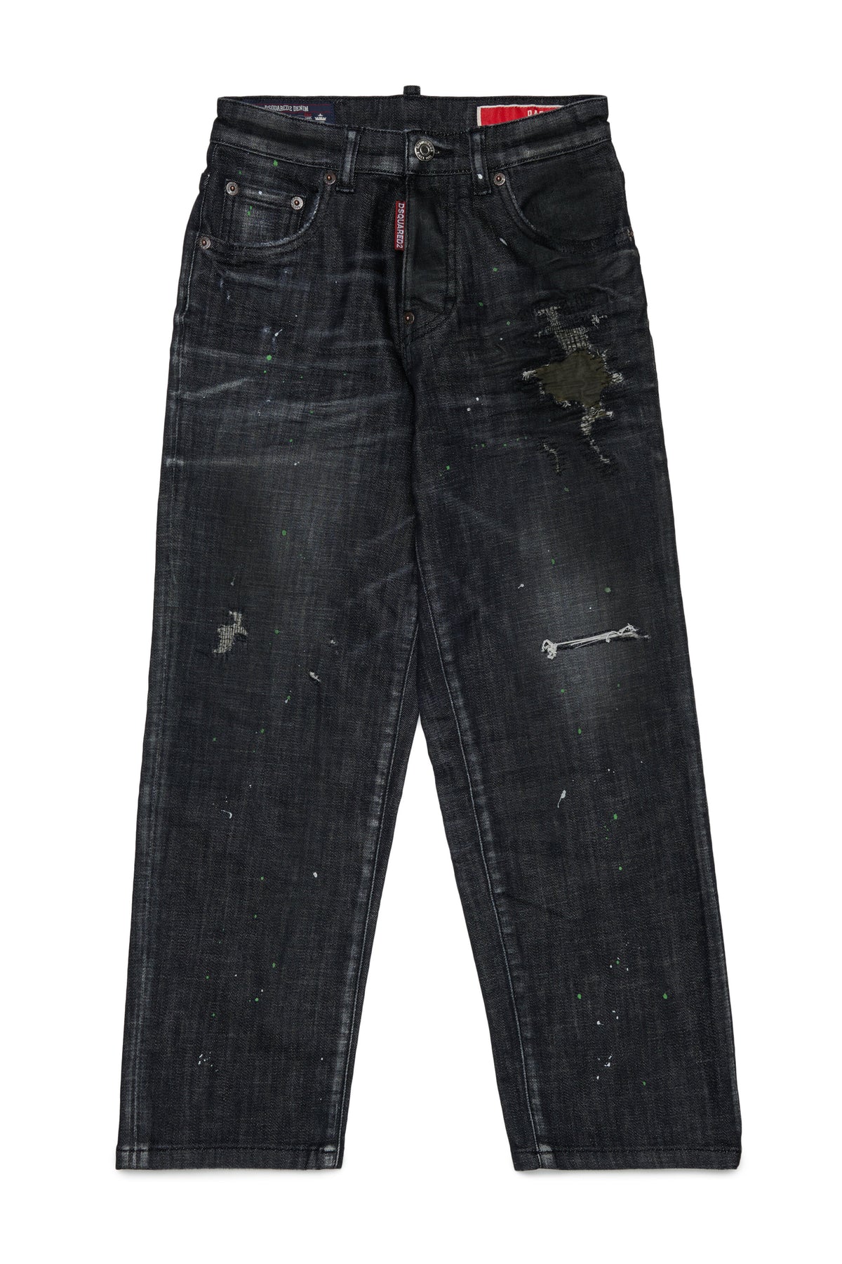 Jeans corte relajado lavado negro - Baggy