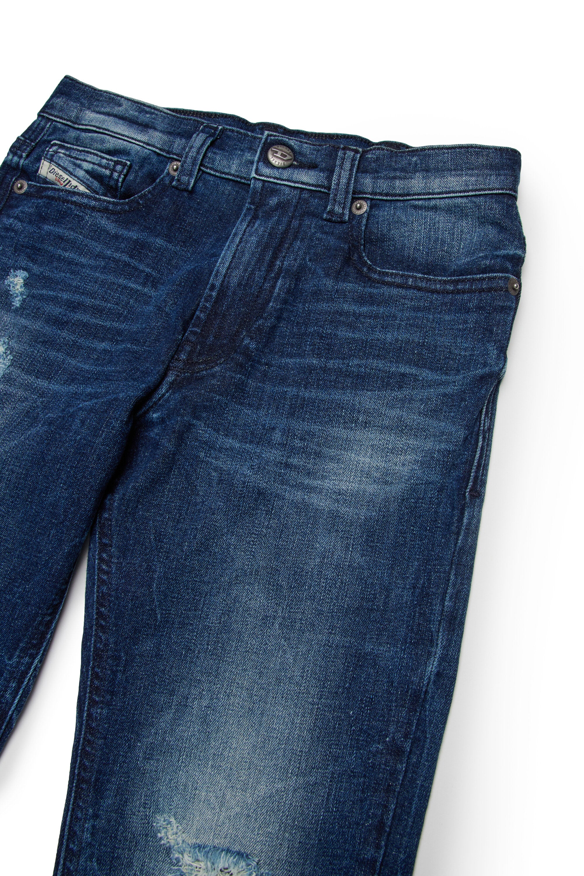 Dark blue regular jeans with breaks - 2010