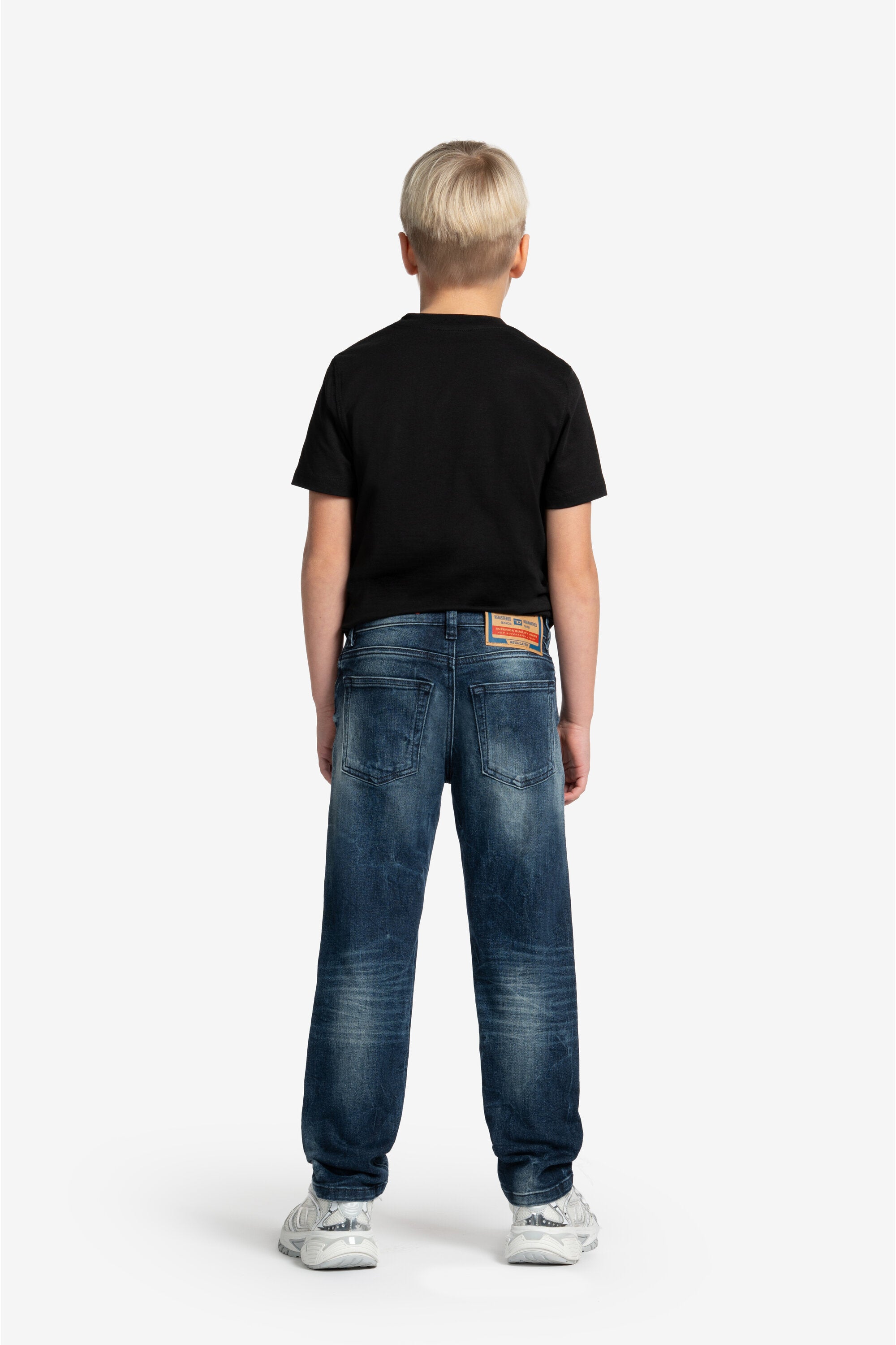 Vaqueros regular azul oscuro con rotos - 2010