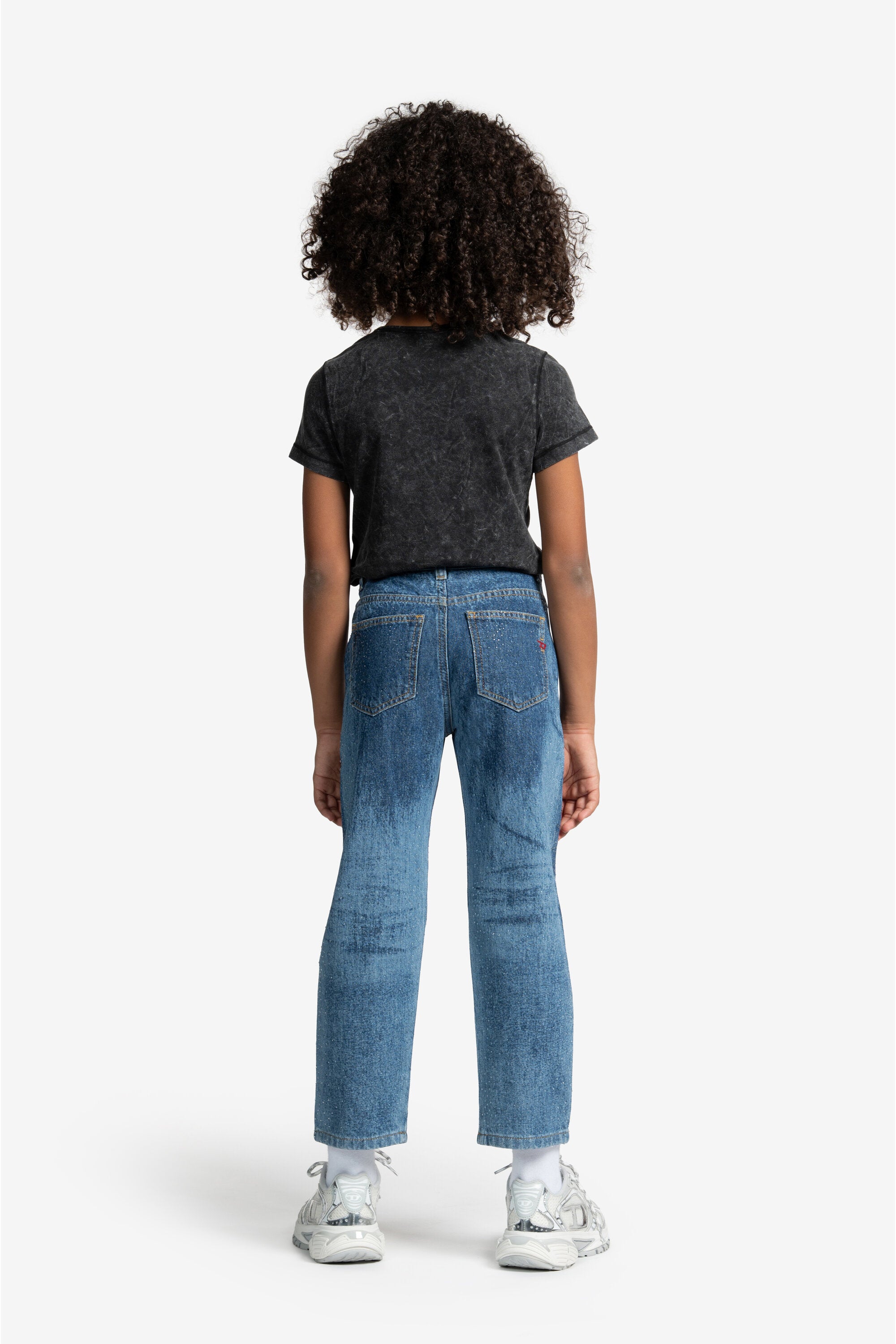 Vaqueros regular con gráficos laser y hotfix - D-Air