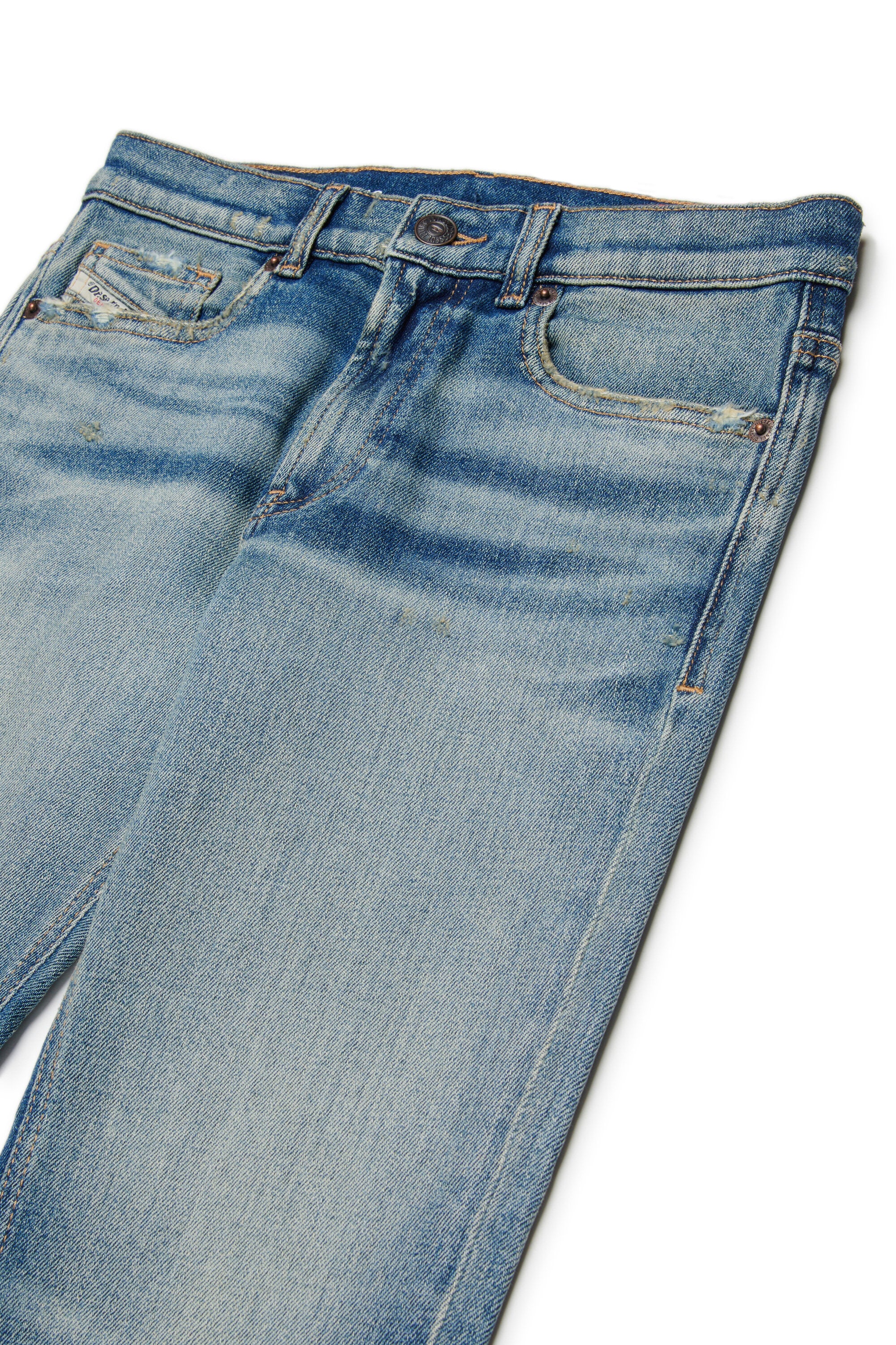 Regular fit light blue wash jeans - D-Lucas