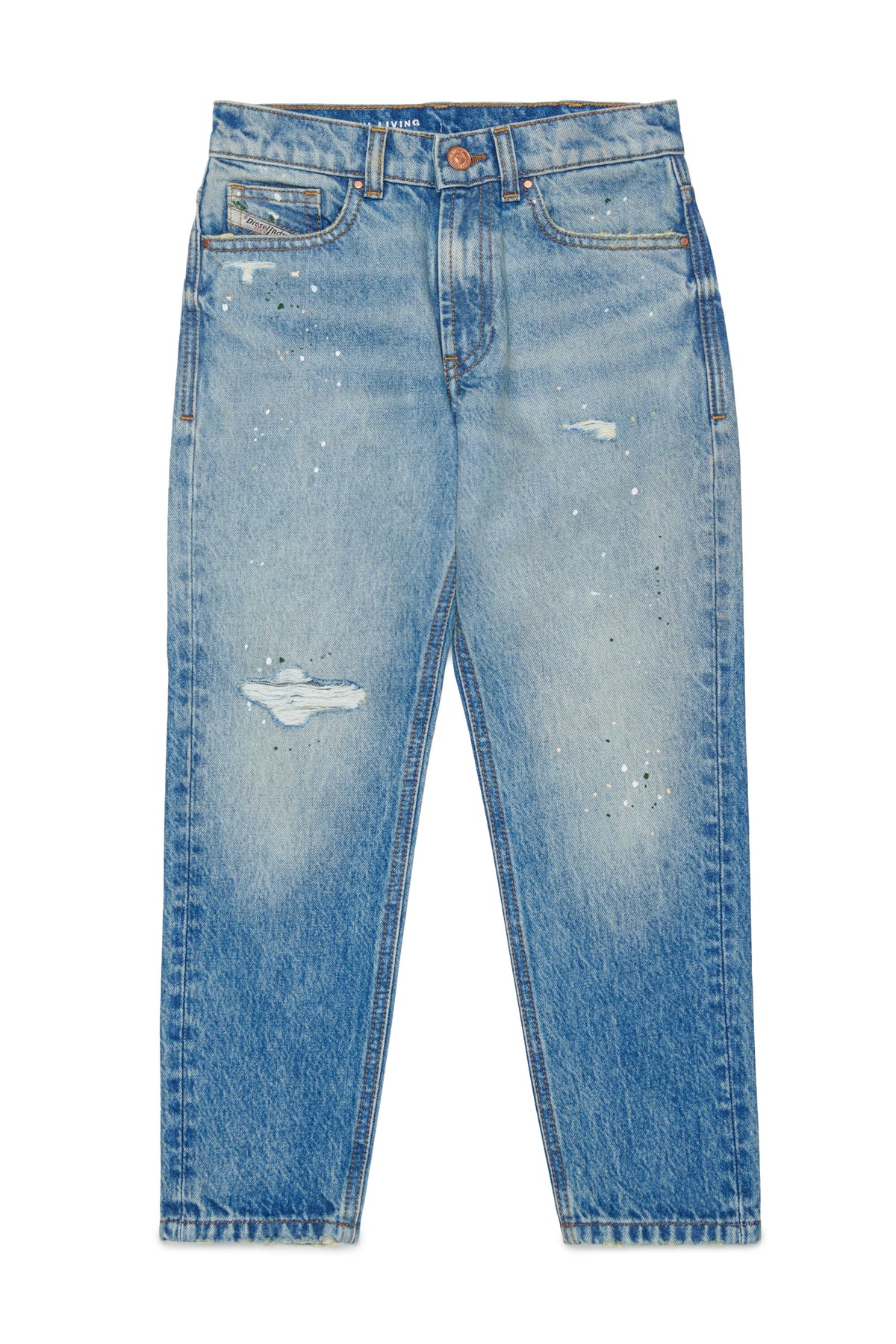 Jeans corte regular en denim azul claro - D-Lucas