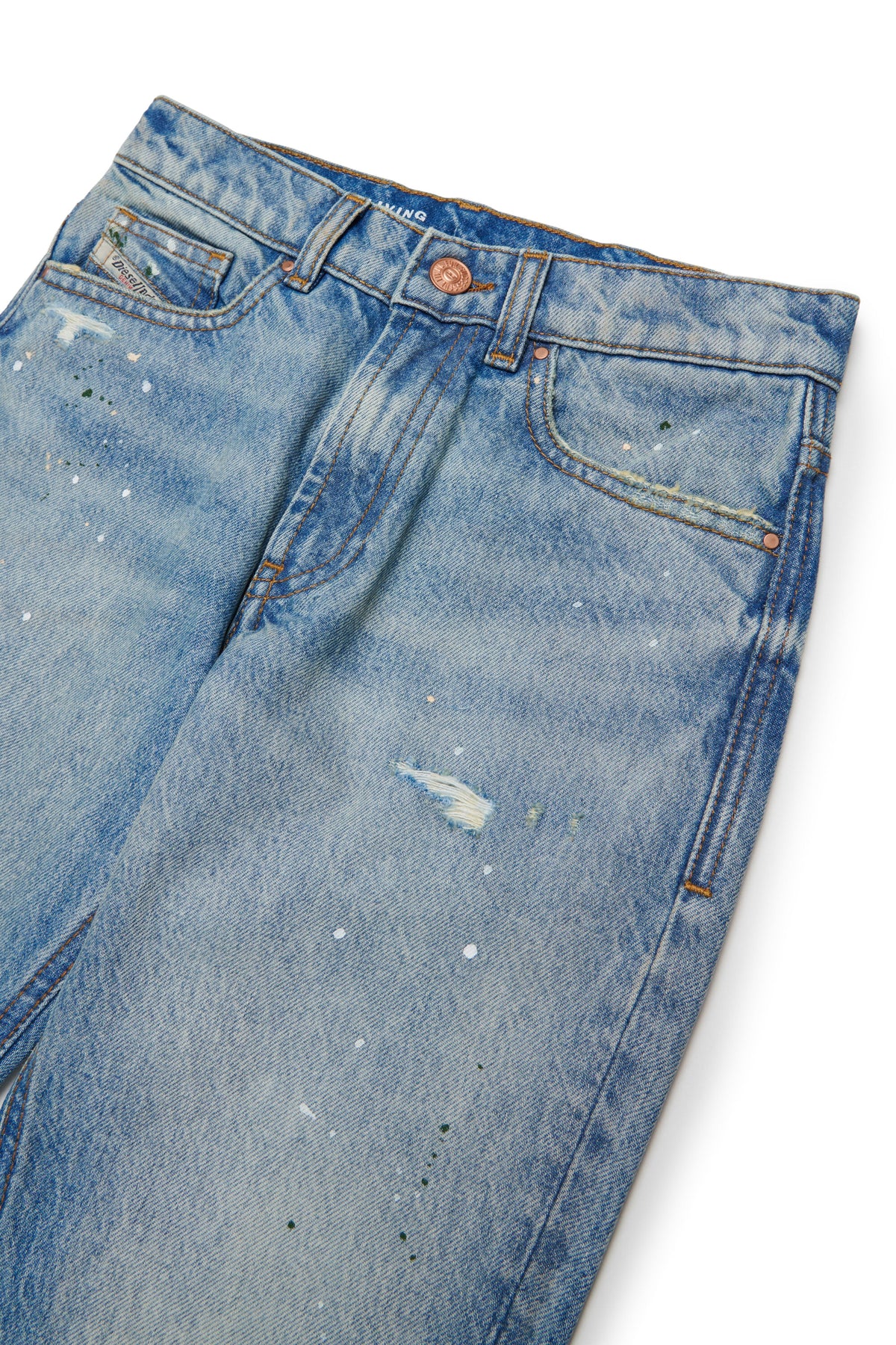 Jeans corte regular en denim azul claro - D-Lucas