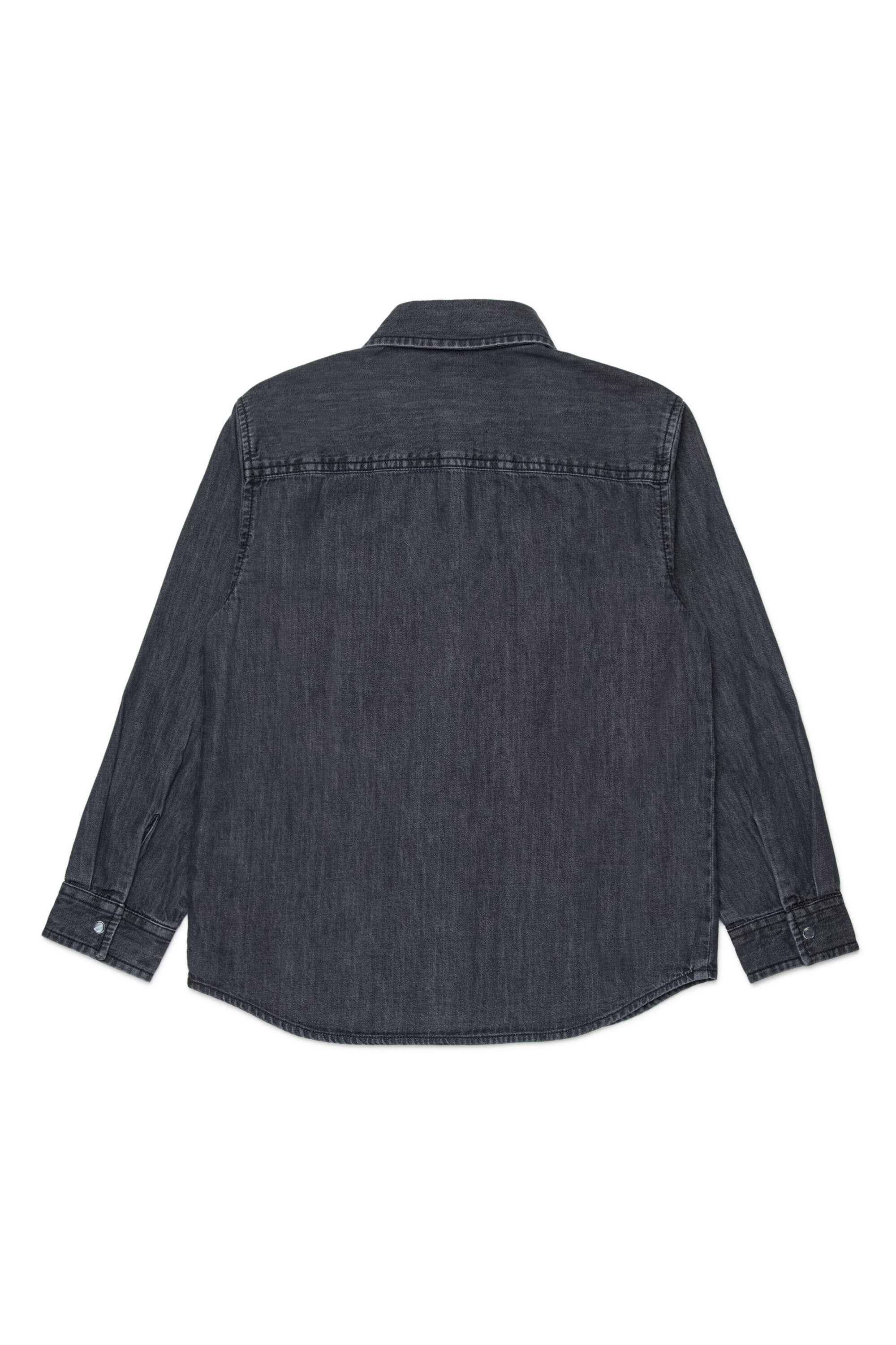 Camisa vaquera con mangas largas y logotipo