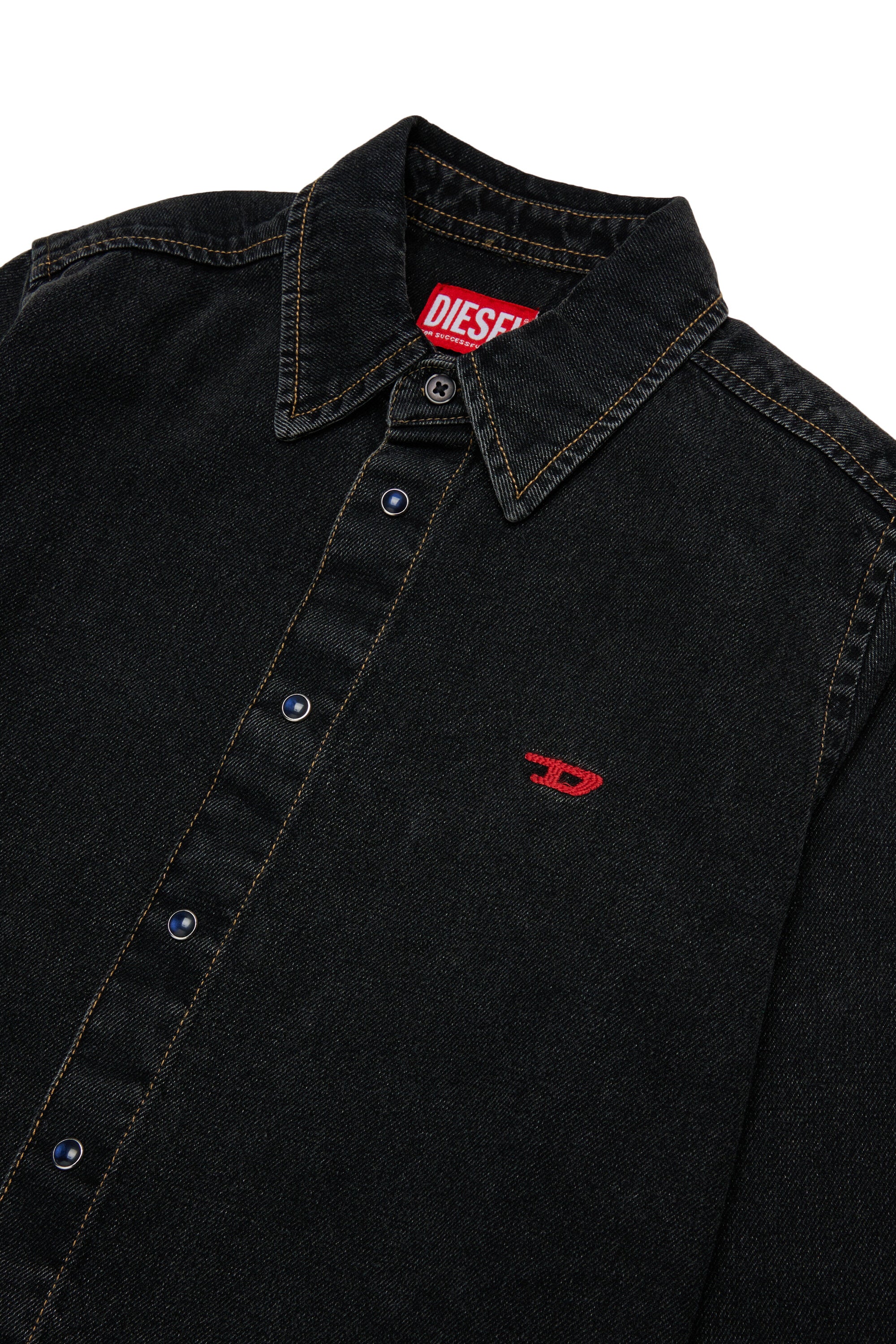 Camisa vaquera con logo