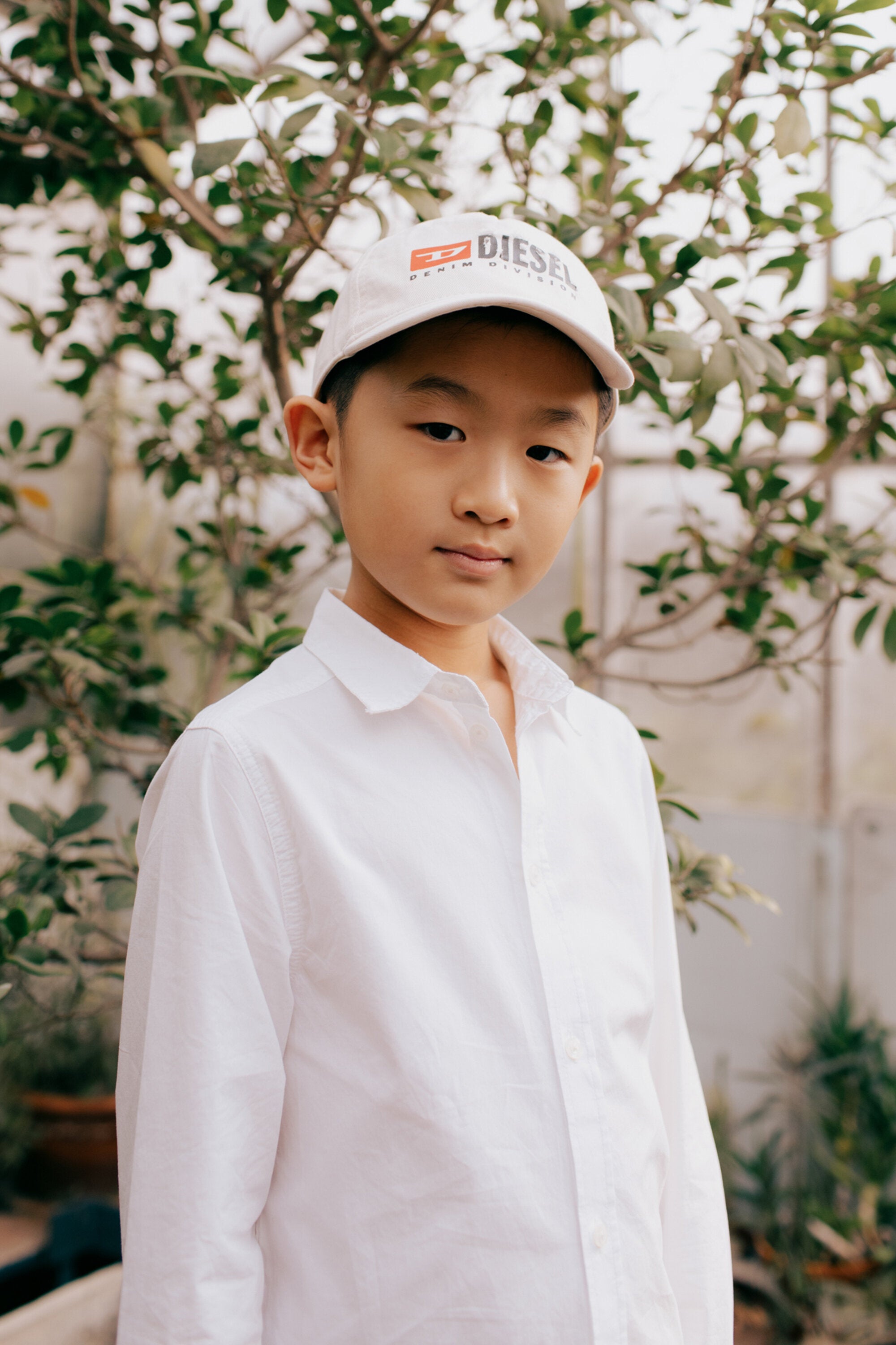 Camisa de popelín con logotipo Oval D