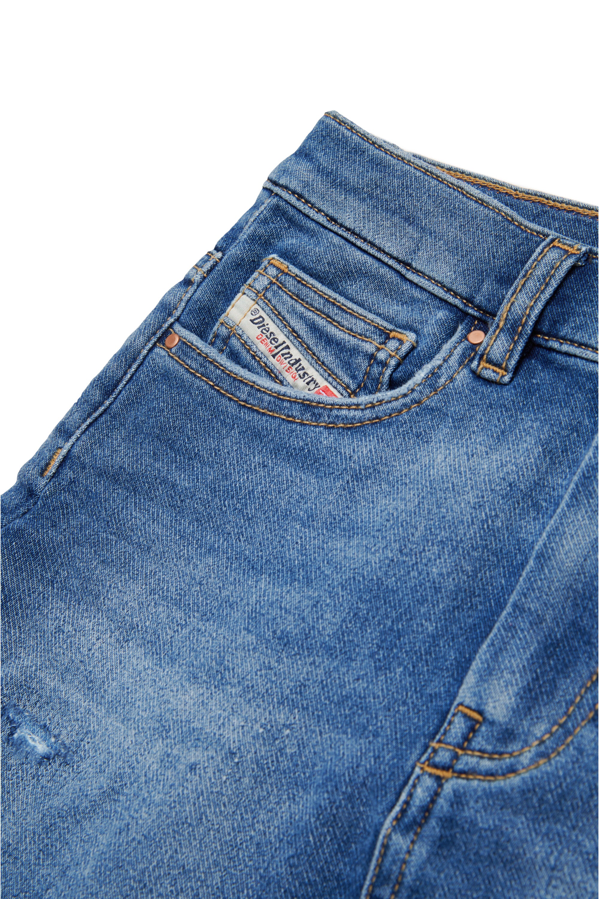 Falda JoggJeans® azul medio con roturas