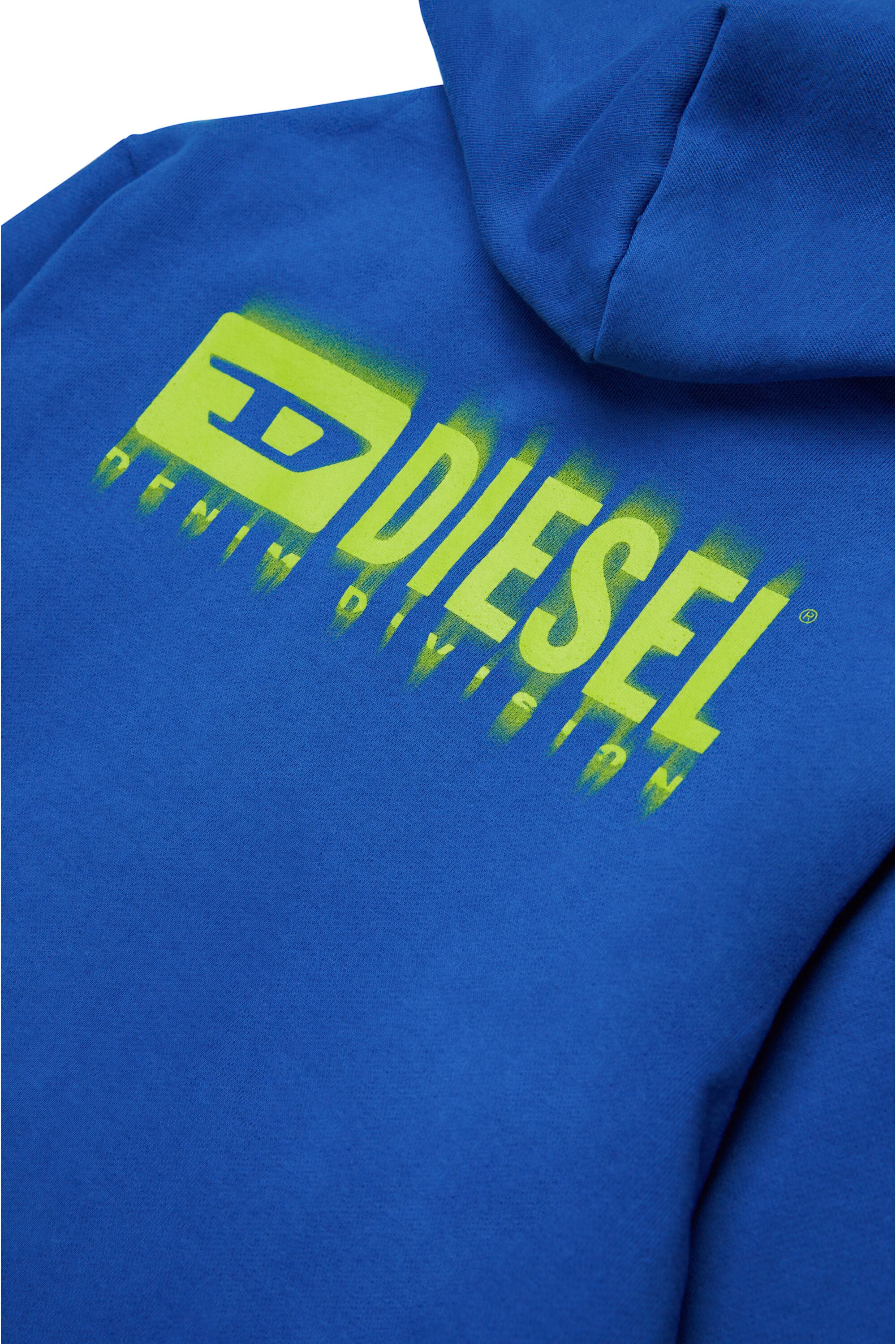 Hooded sweatshirt with degradé logo