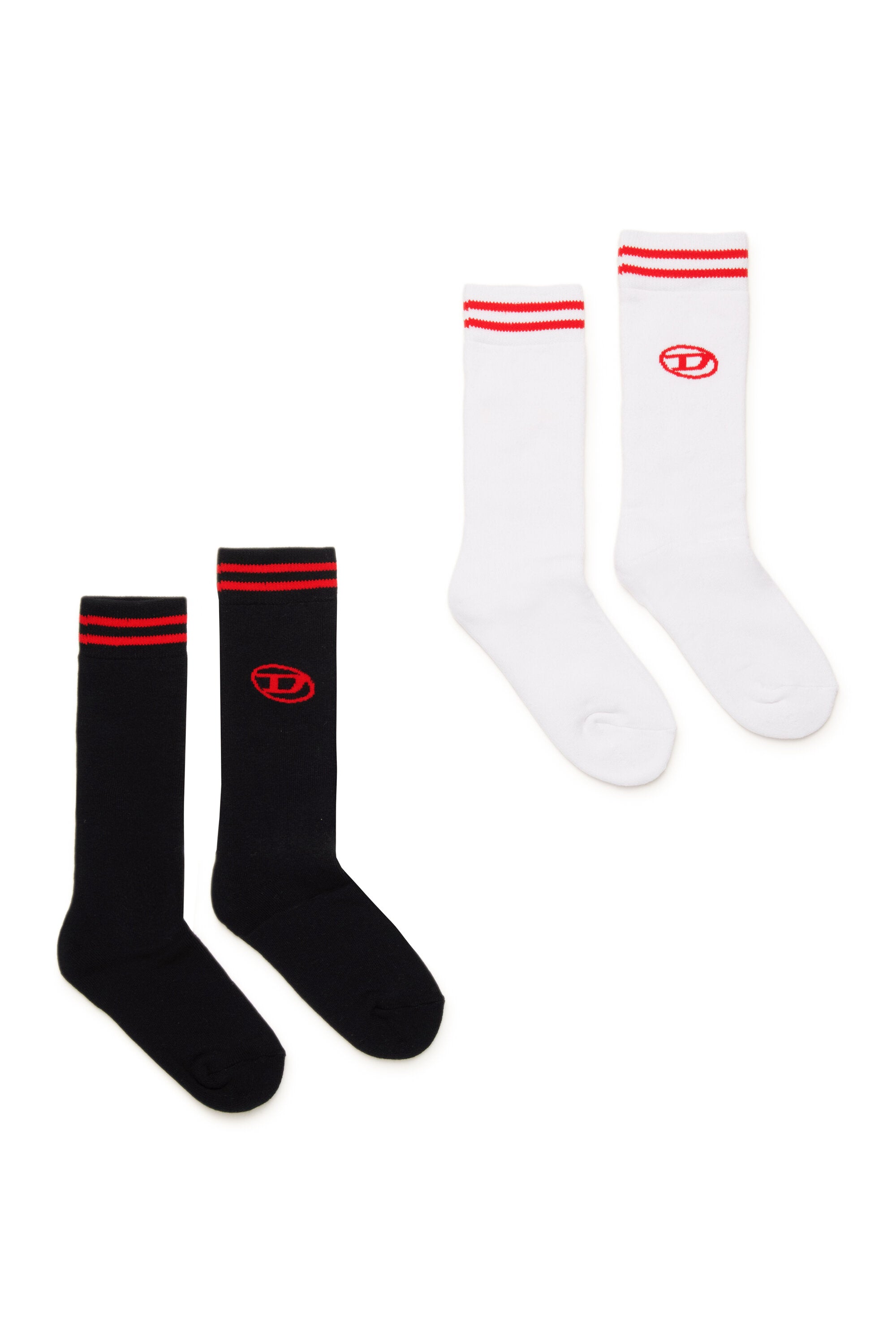 Pack de dos pares de calcetines con logo oval D