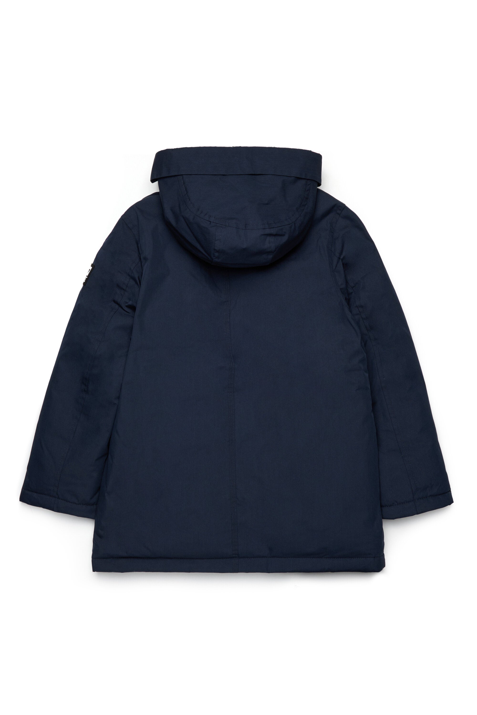 Chaqueta acolchada largo con bolsillos delanteros