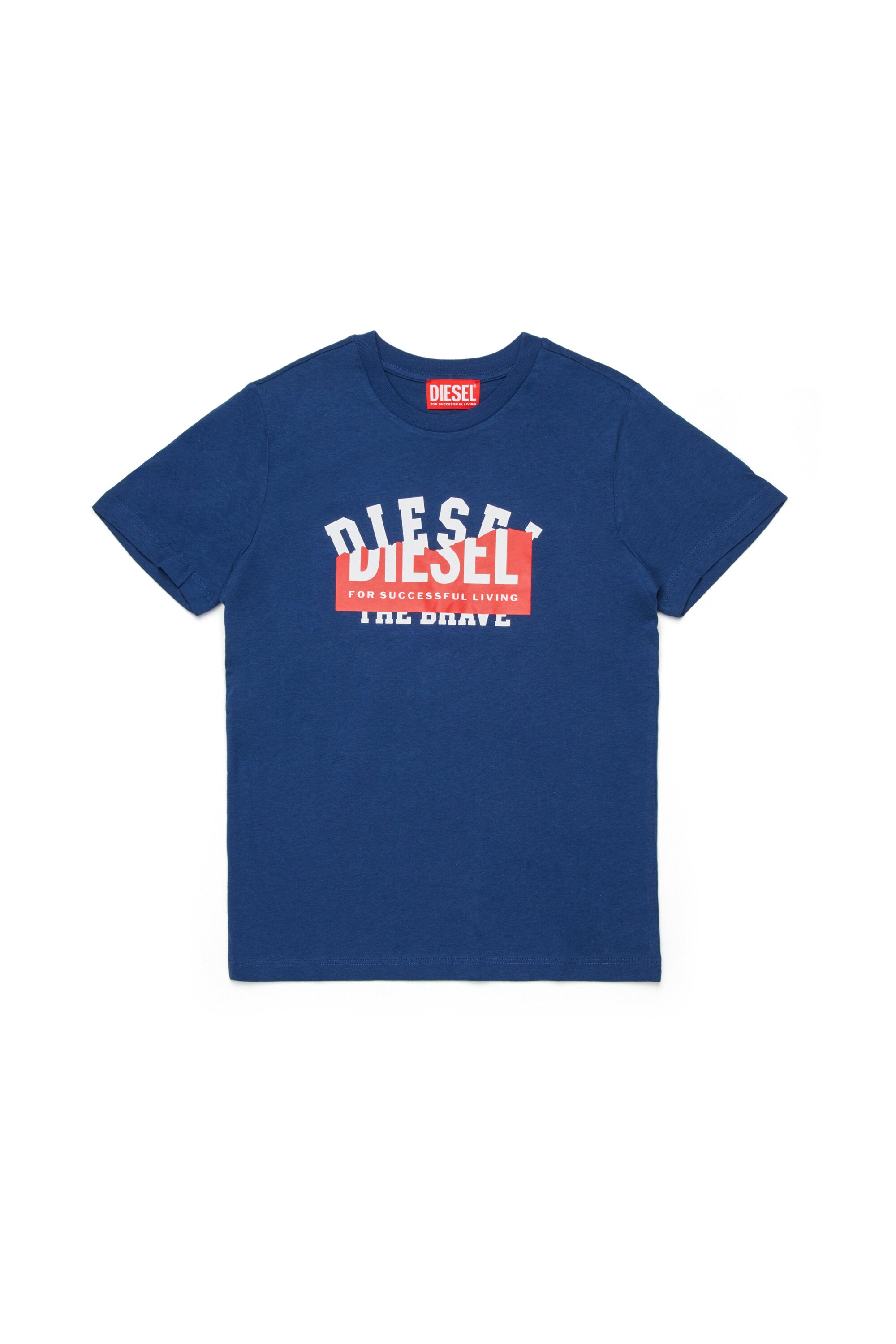 Camiseta con logo estampado superpuesto