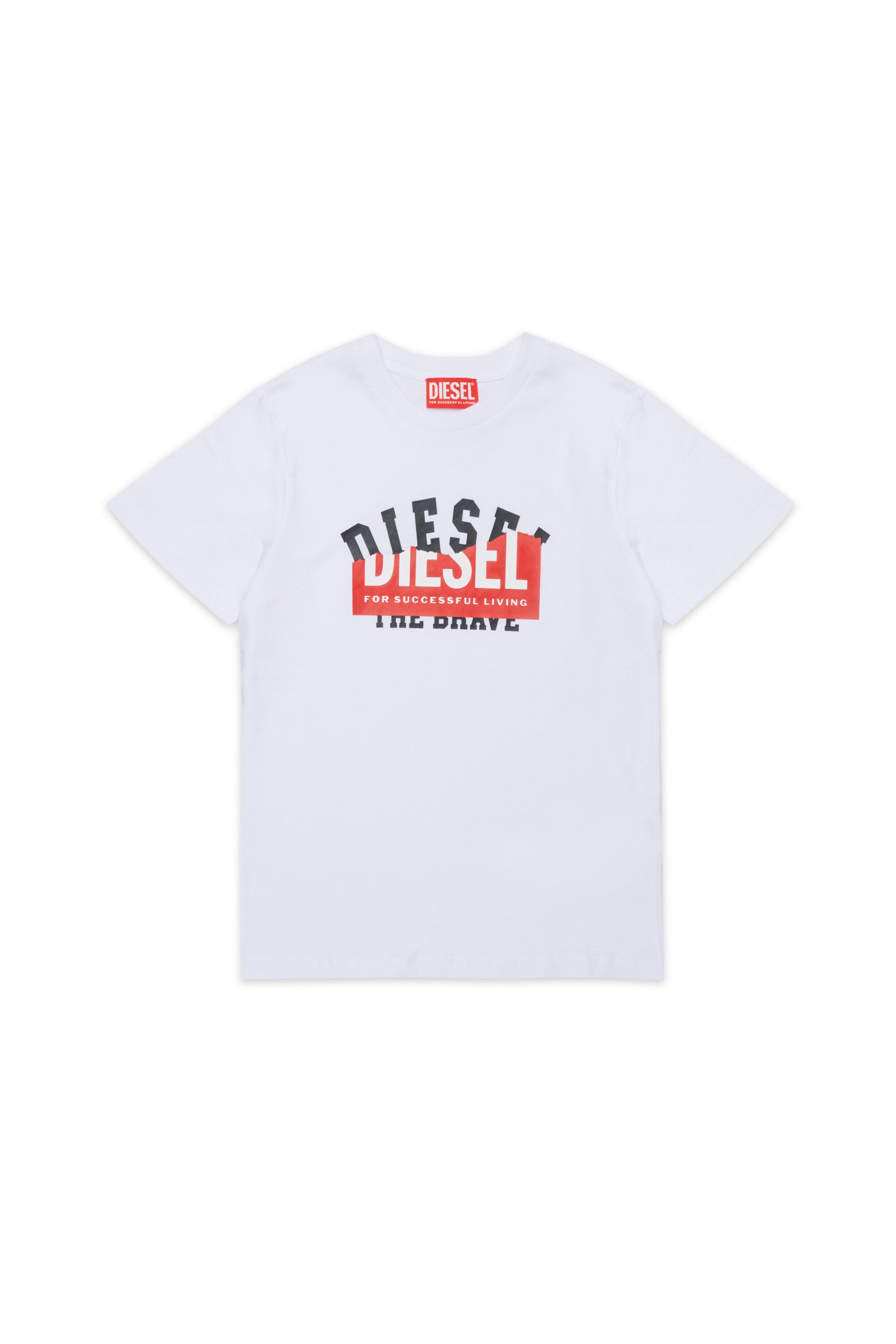 Camiseta con logo estampado superpuesto