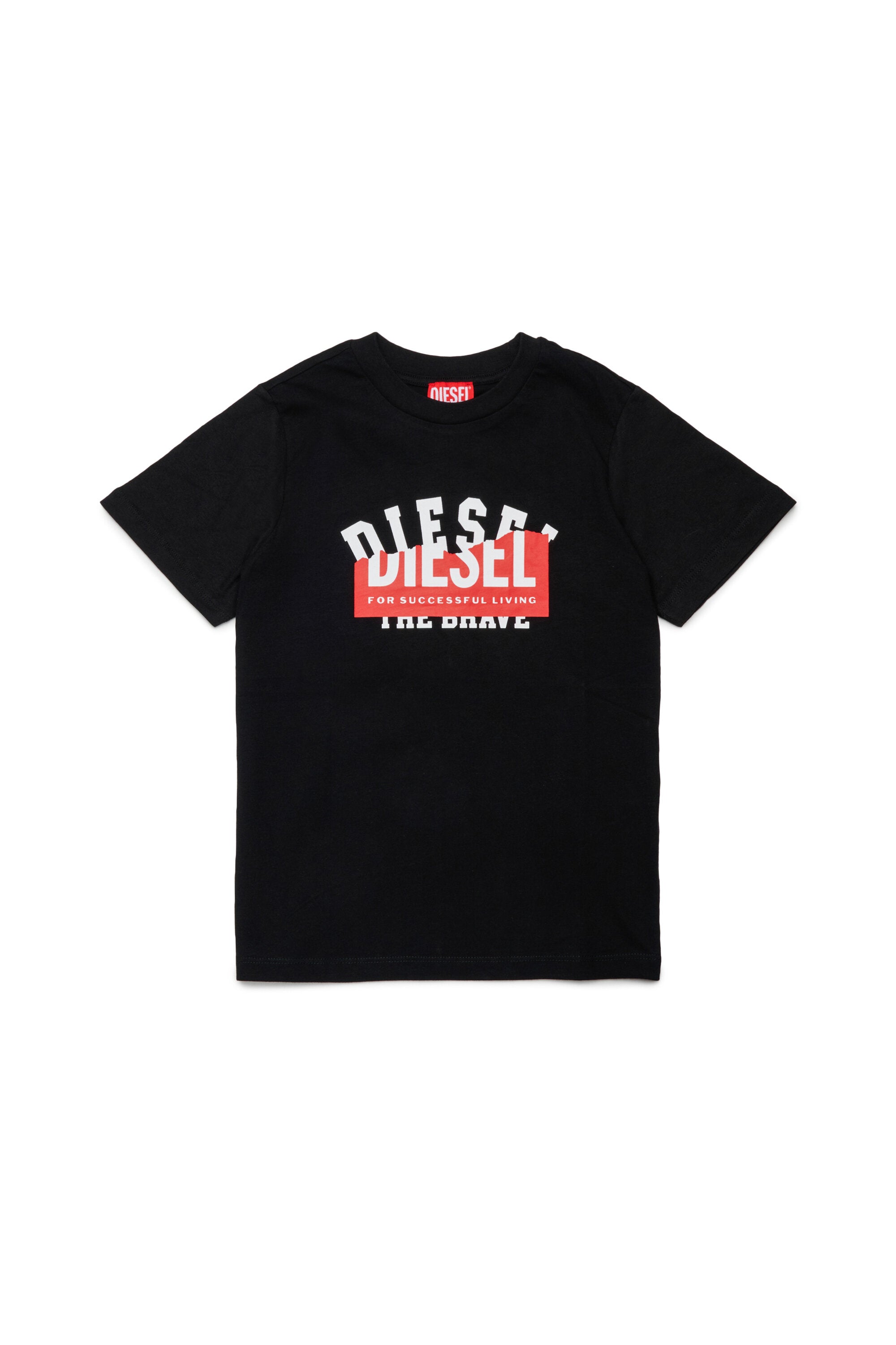 Camiseta con logo estampado superpuesto