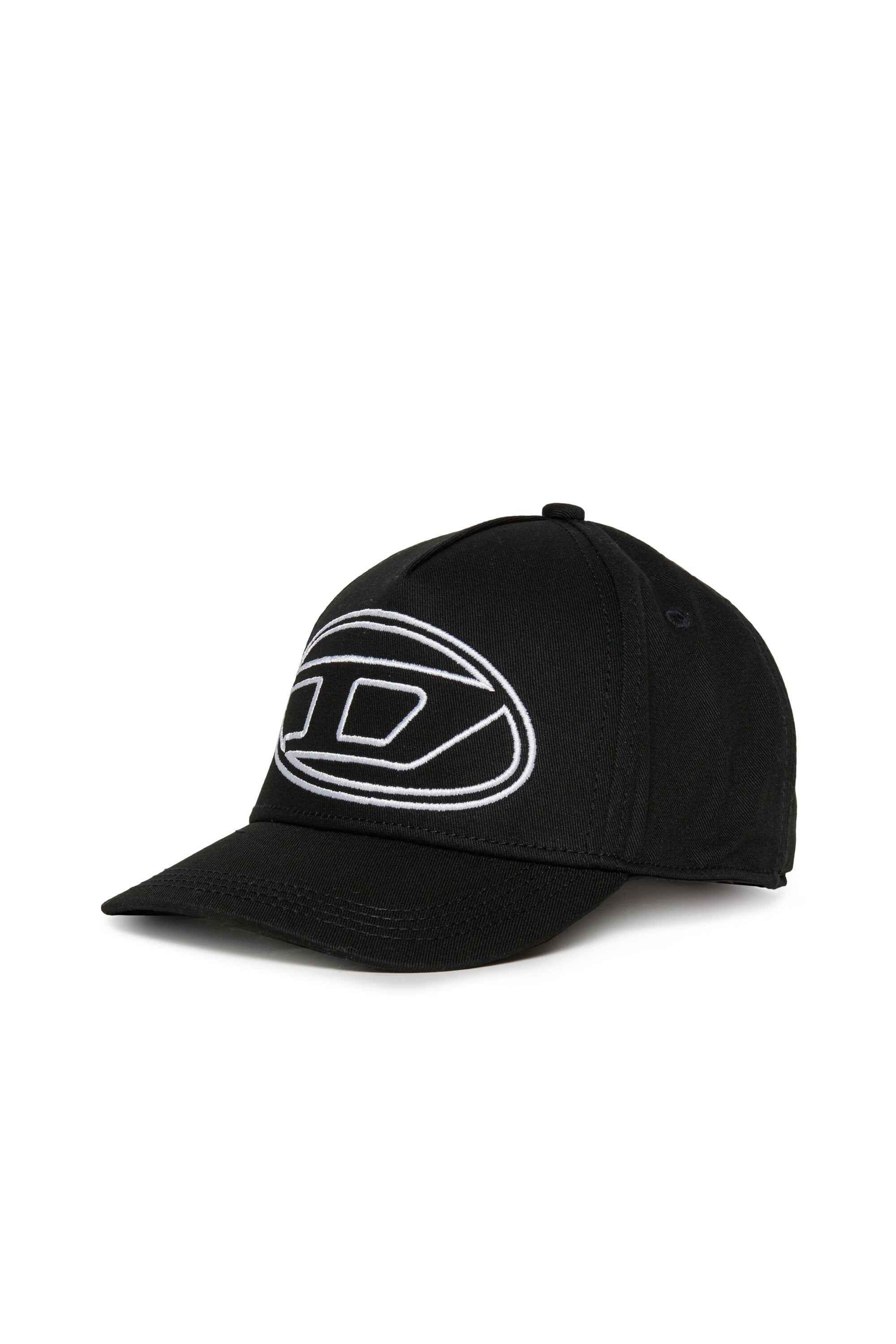 Gorra de béisbol de gabardina con logotipo Oval D