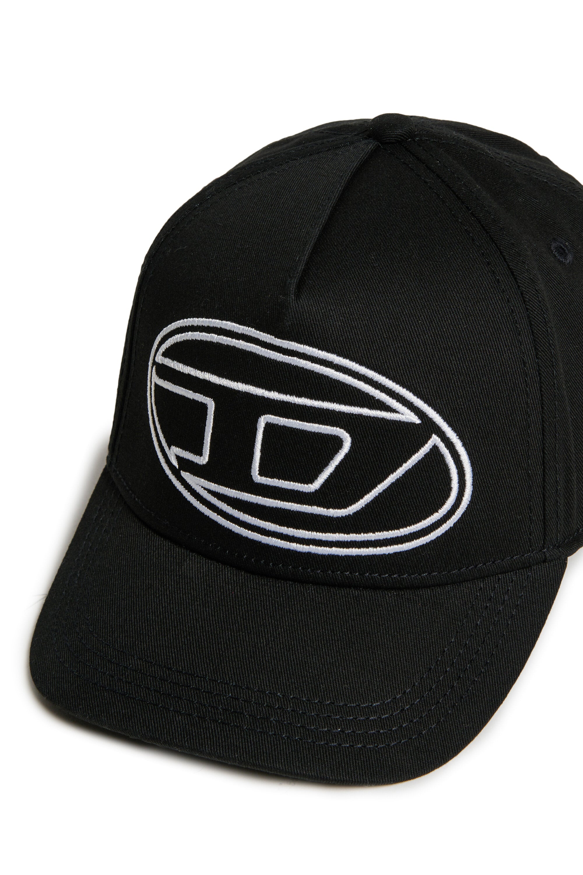 Gorra de béisbol de gabardina con logotipo Oval D