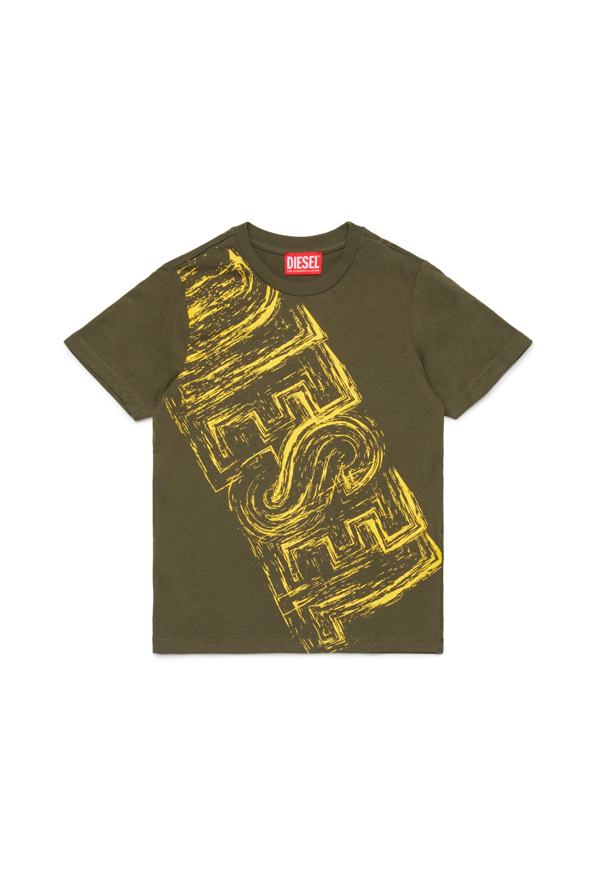 Jersey T-shirt with faded logo