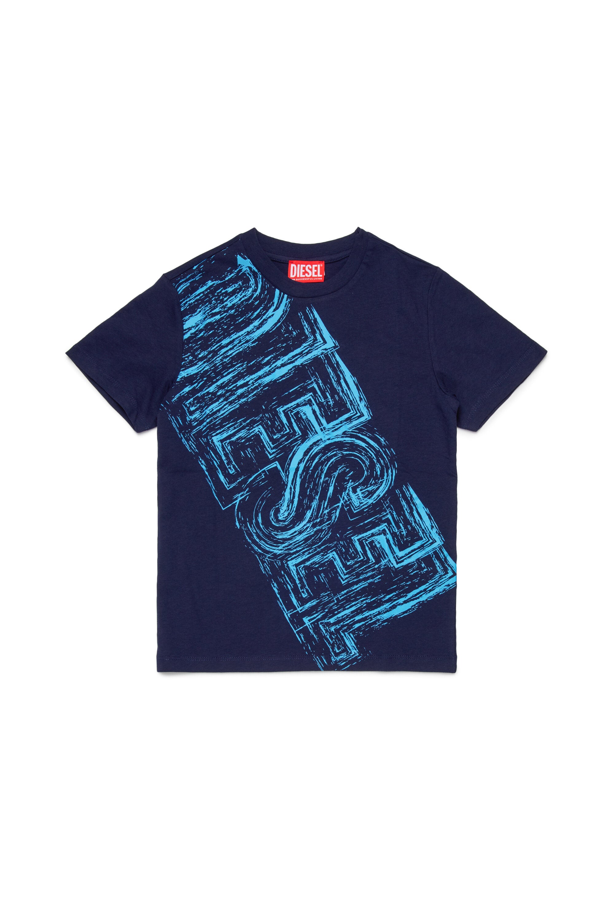 Jersey T-shirt with faded logo