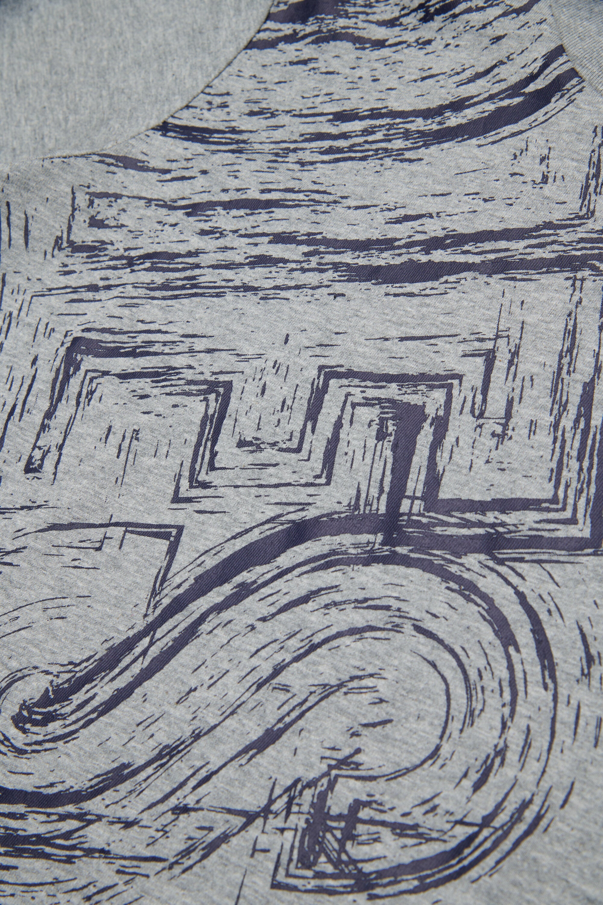 Jersey T-shirt with faded logo