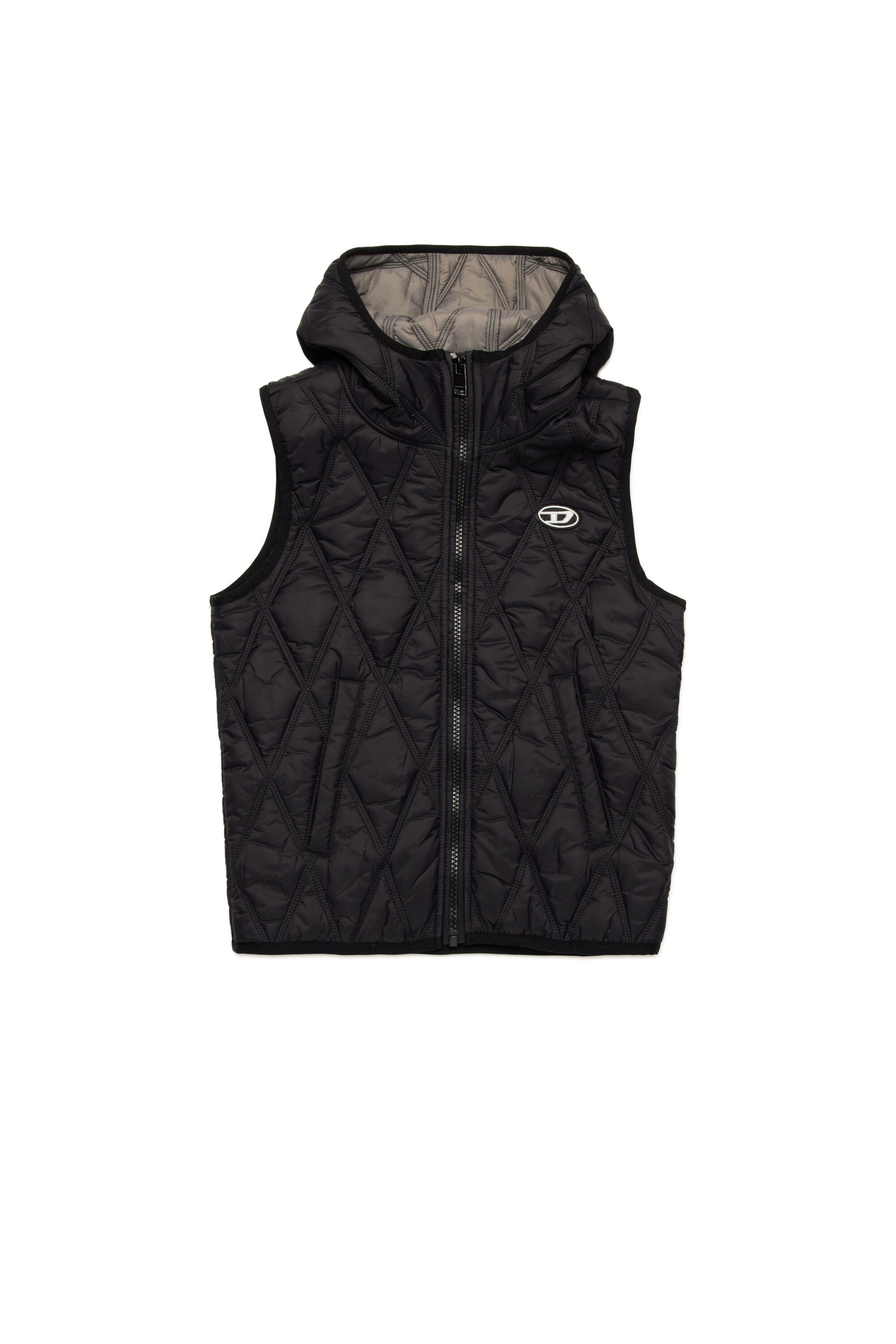 Diamond quilted lightweight vest