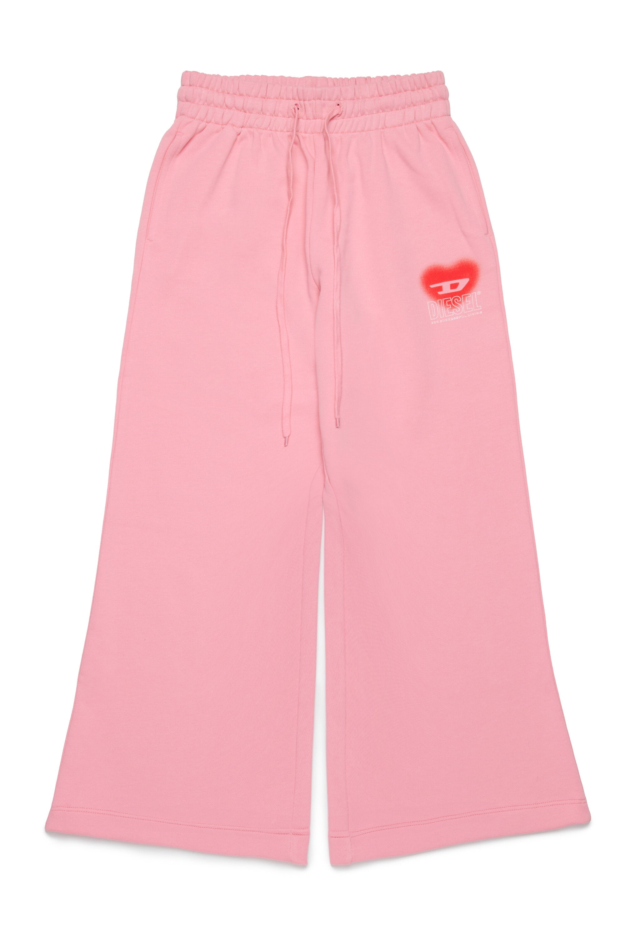 Pantalones de felpa con gráficos de corazones