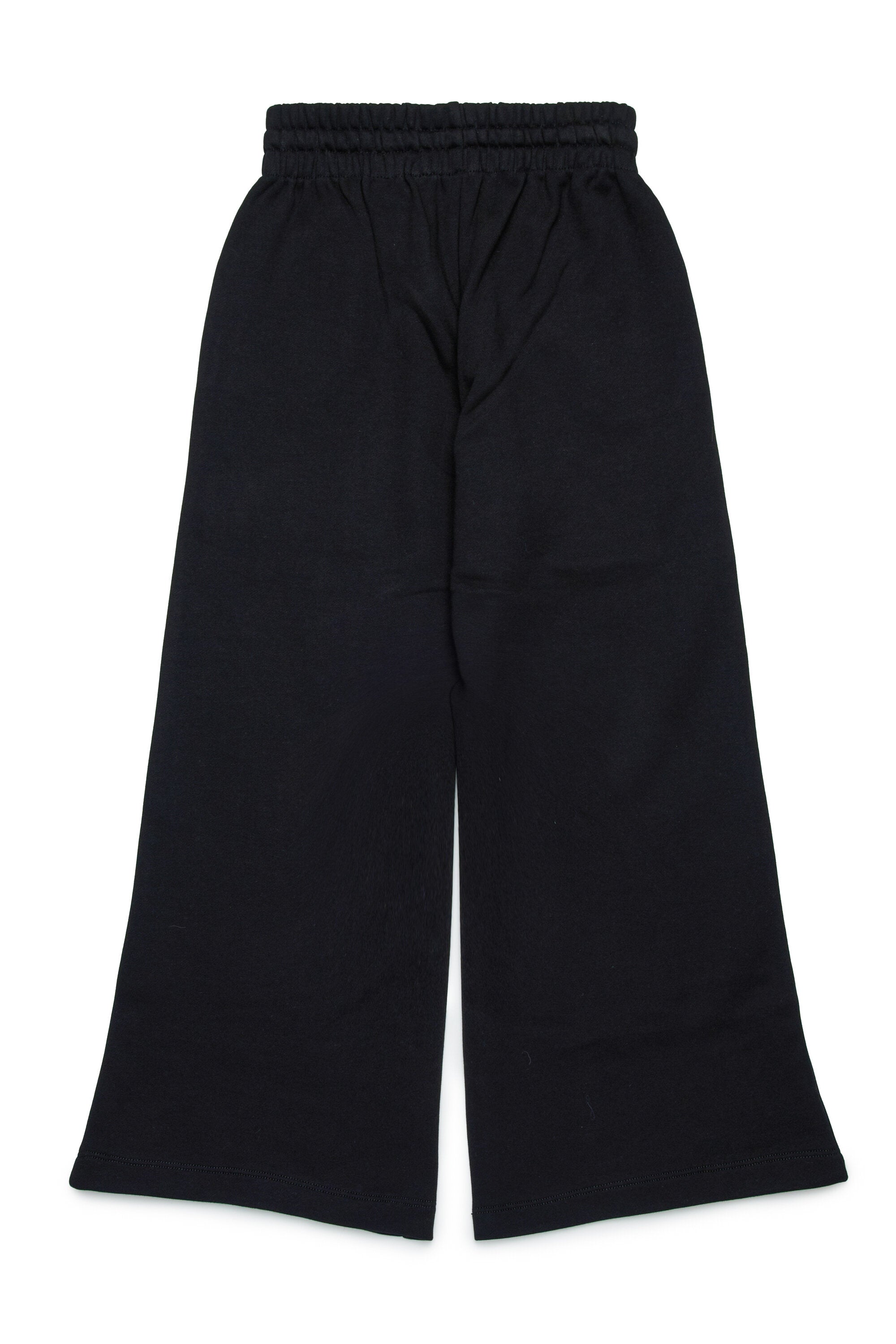 Fleece pants with heart graphics