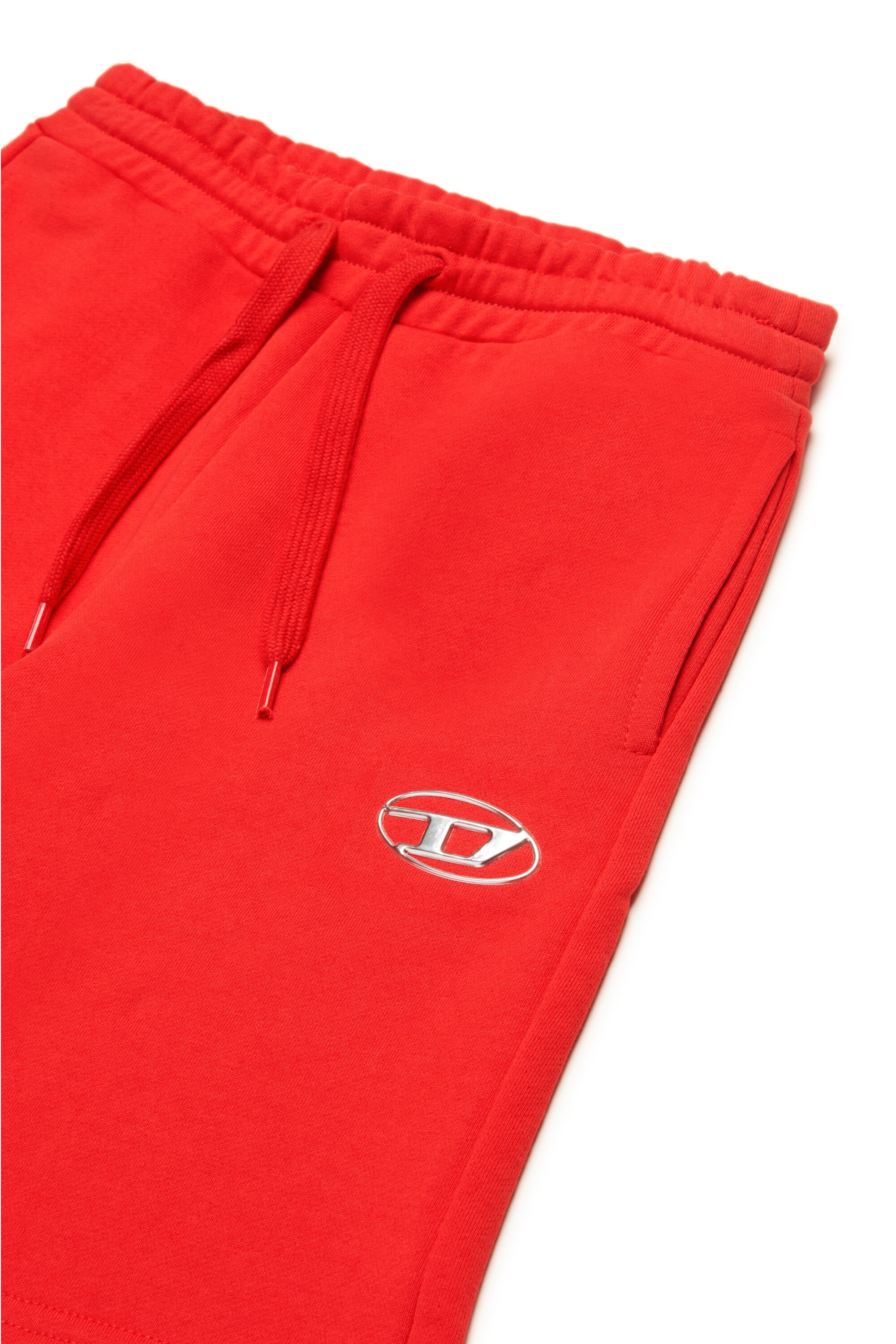 Fleece shorts with Oval D logo