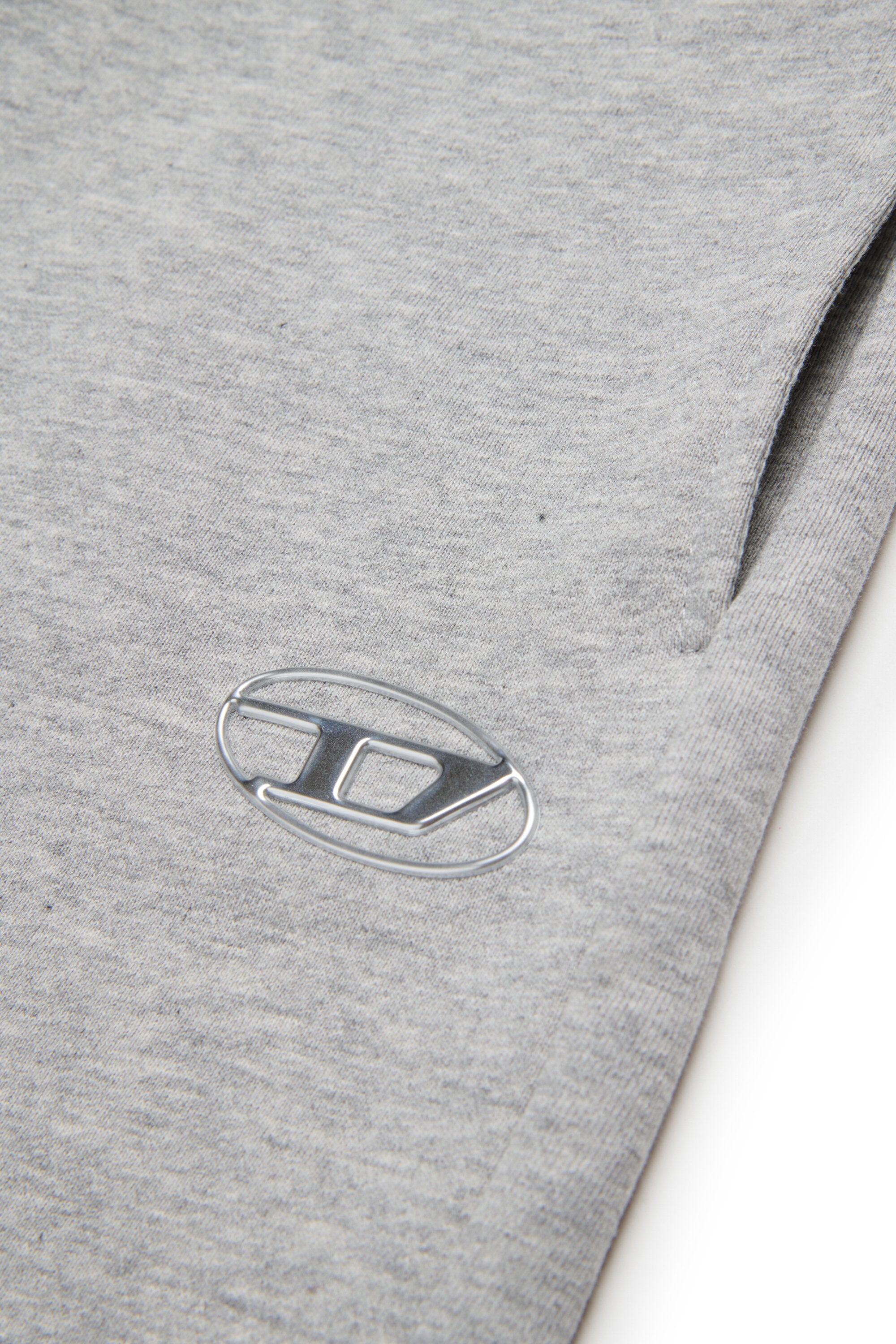 Fleece shorts with Oval D logo