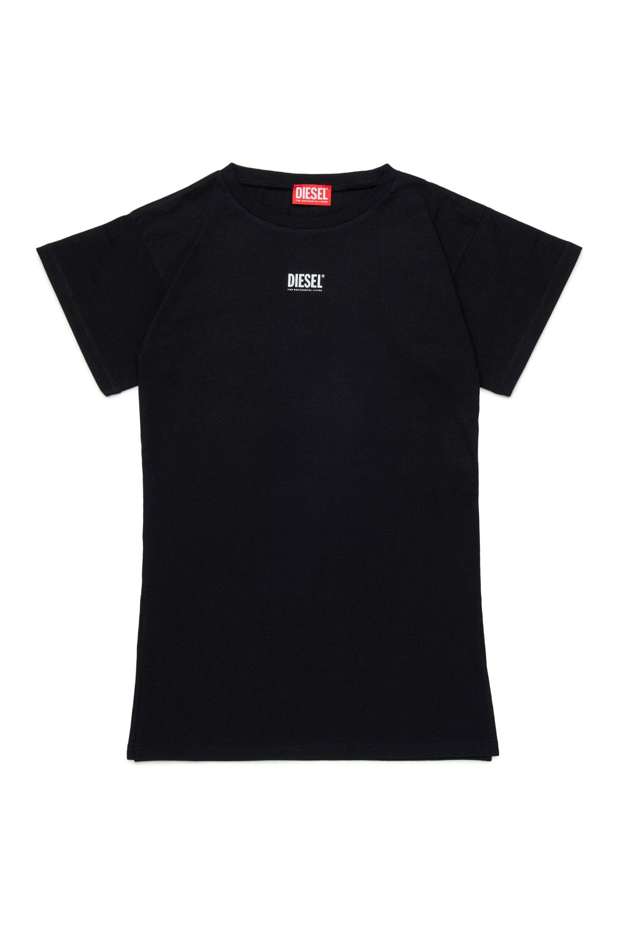 Cover-up dress with institutional logo