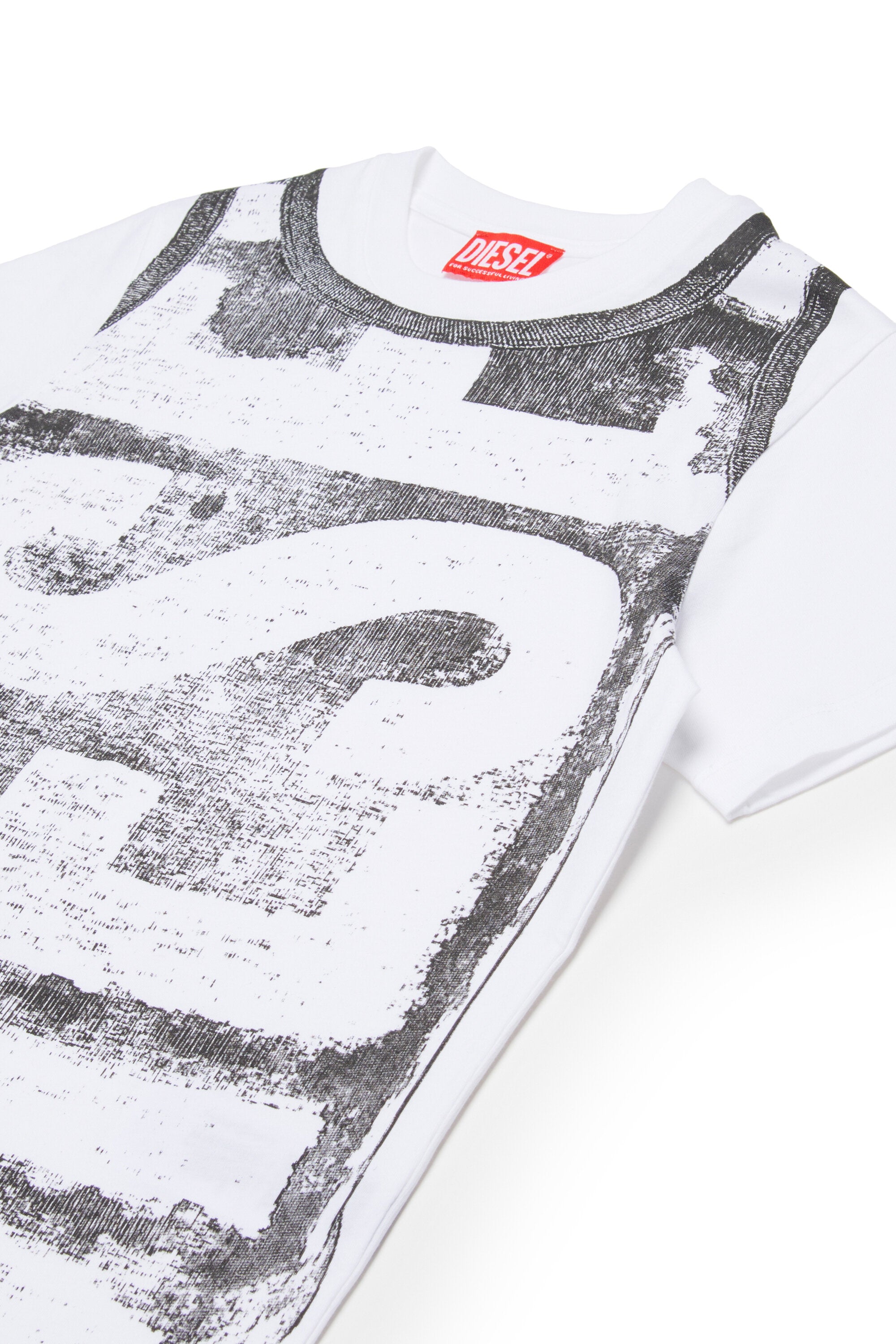 Camiseta de punto con maxilogotipo Diesel