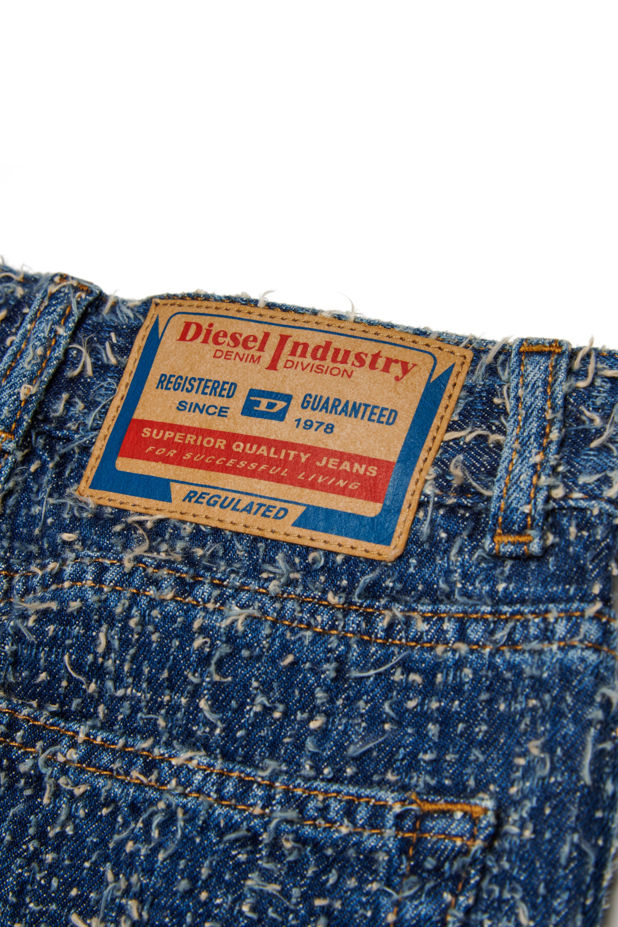 Relaxed jeans with bouclé effect - D-Argjx