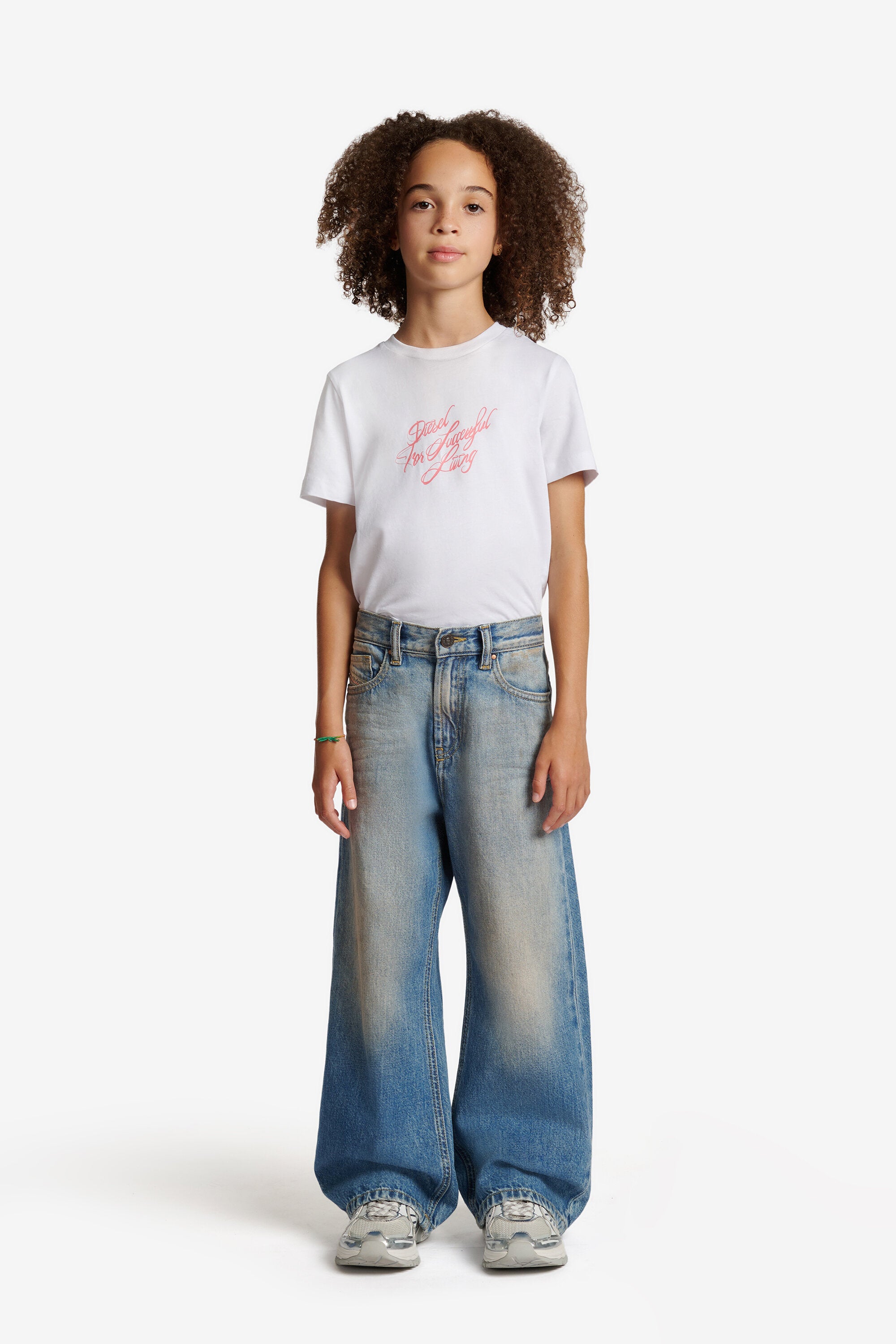 Relaxed fit jeans in light blue wash - D-Argjx