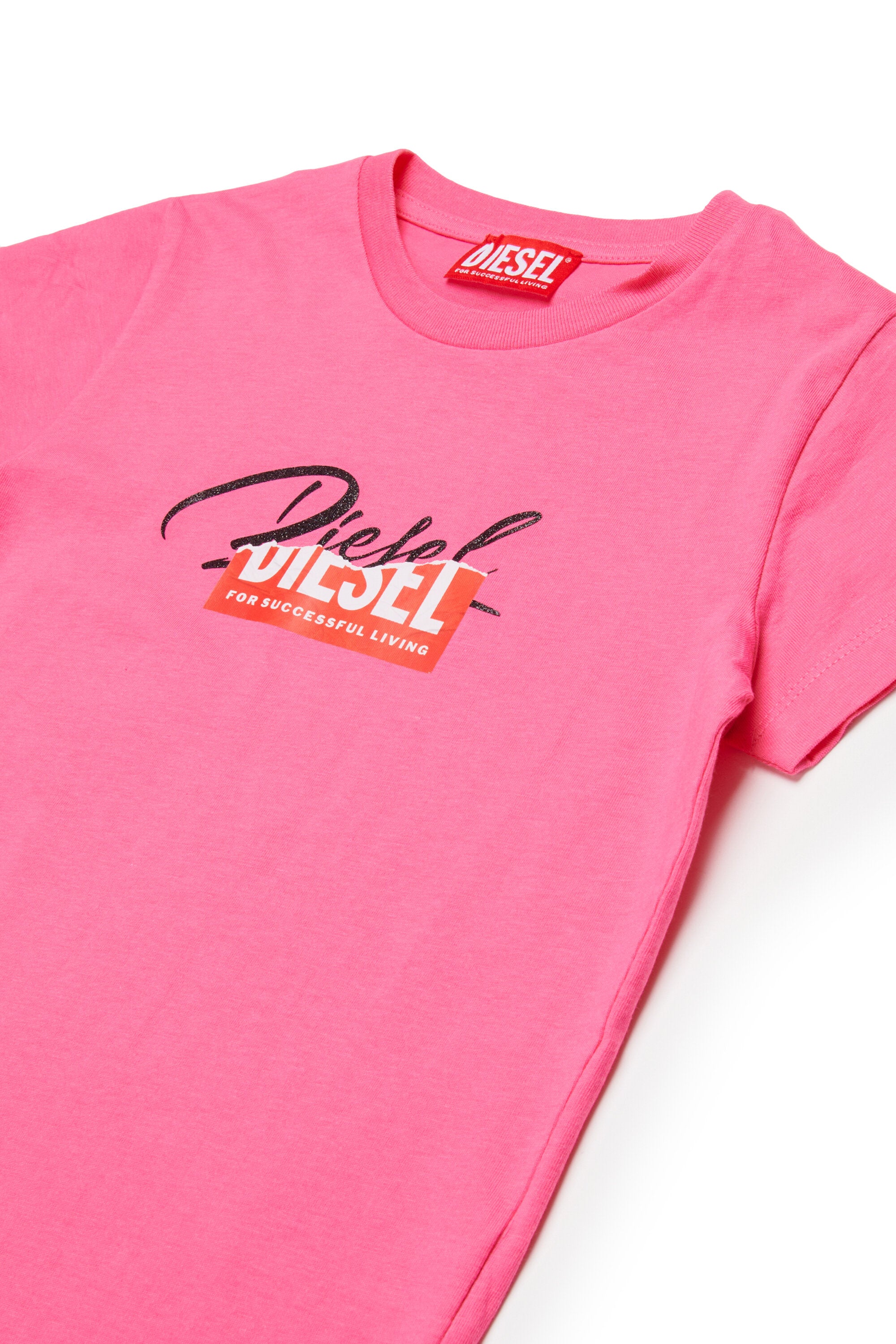 Camiseta de punto con logo superpuesto