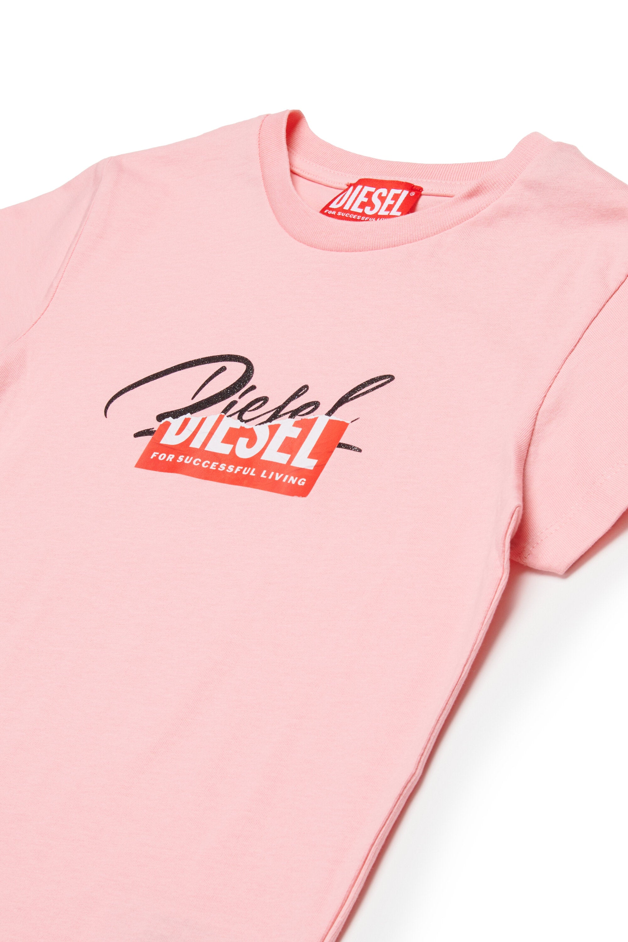 Camiseta de punto con logo superpuesto