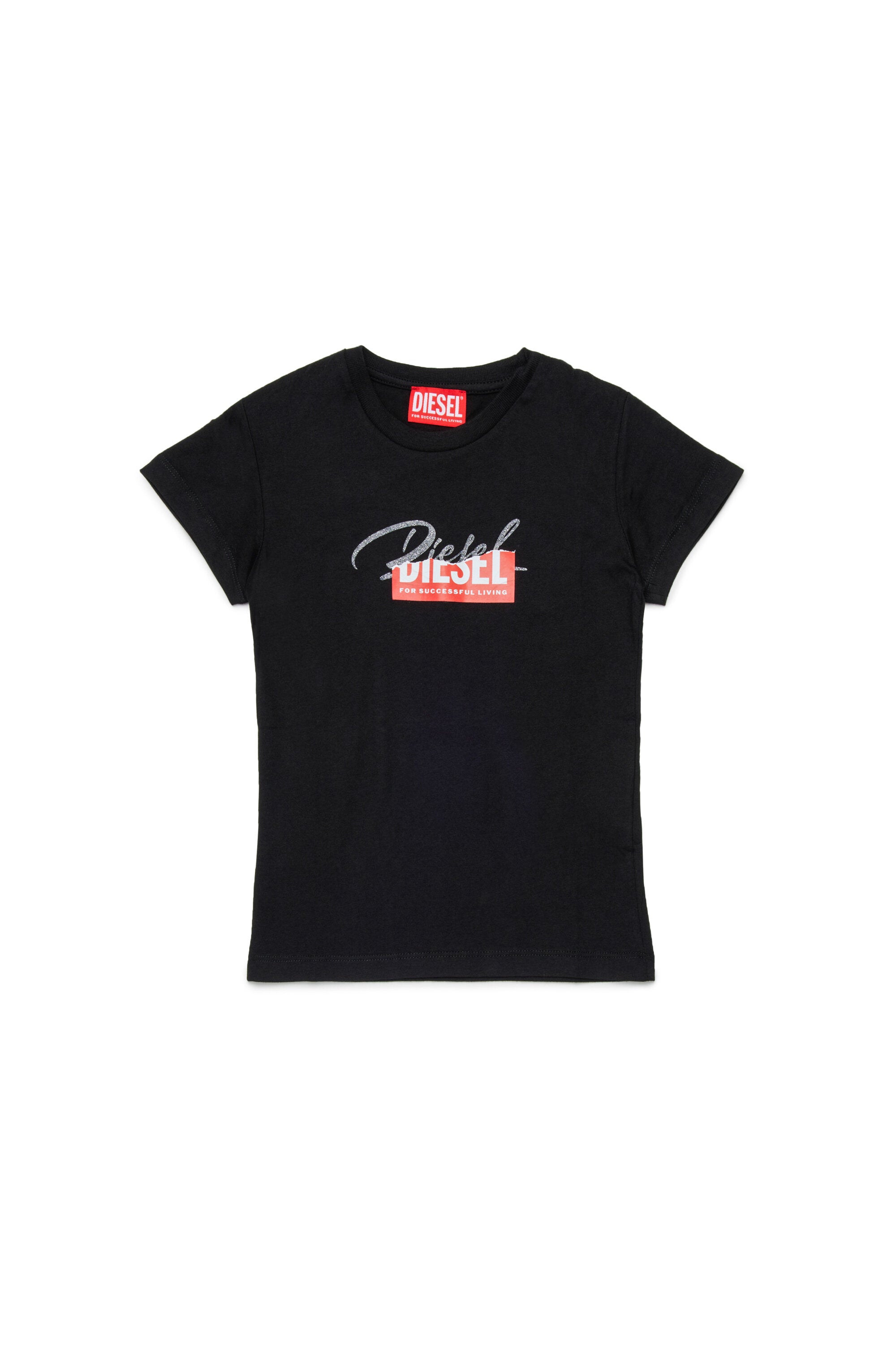 Camiseta de punto con logo superpuesto