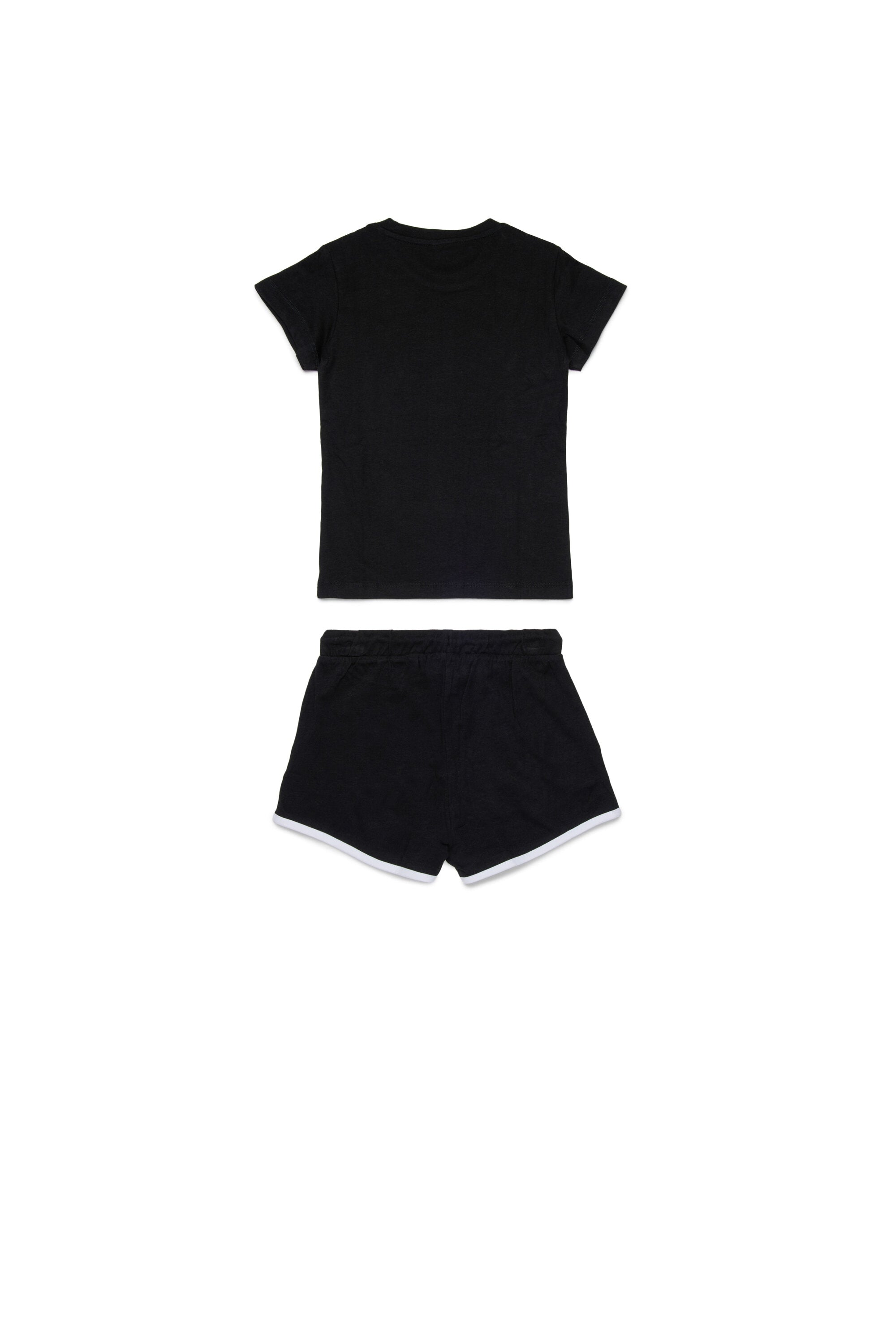 Jersey t-shirt and shorts set with logo