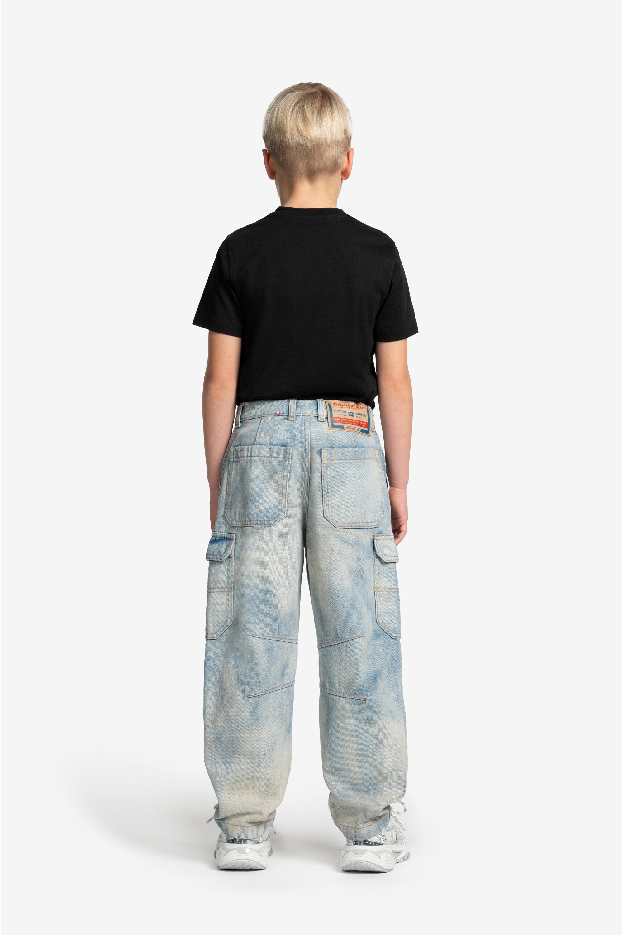 Light bleached relaxed jeans - D-Dave Cargo