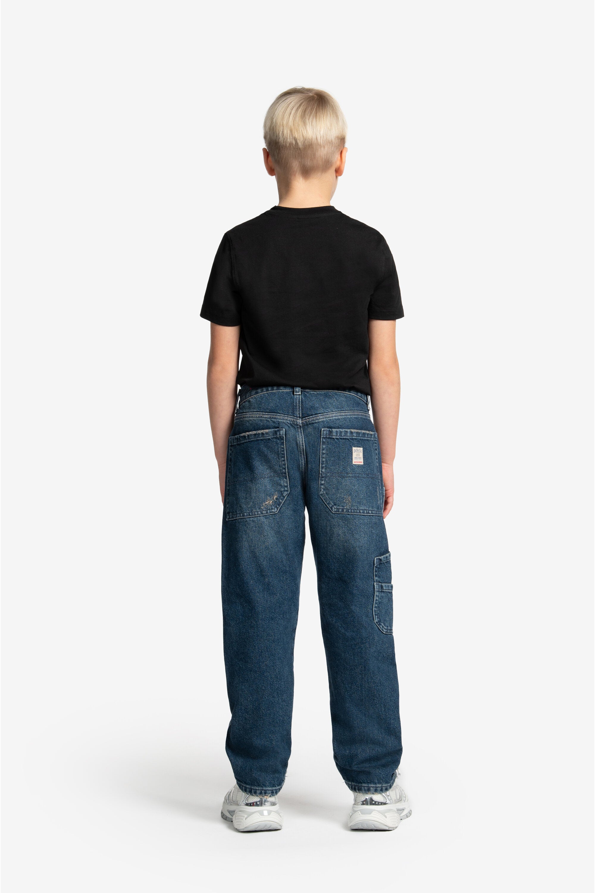 Regular dark blue jeans with dirty effect - D-Berr