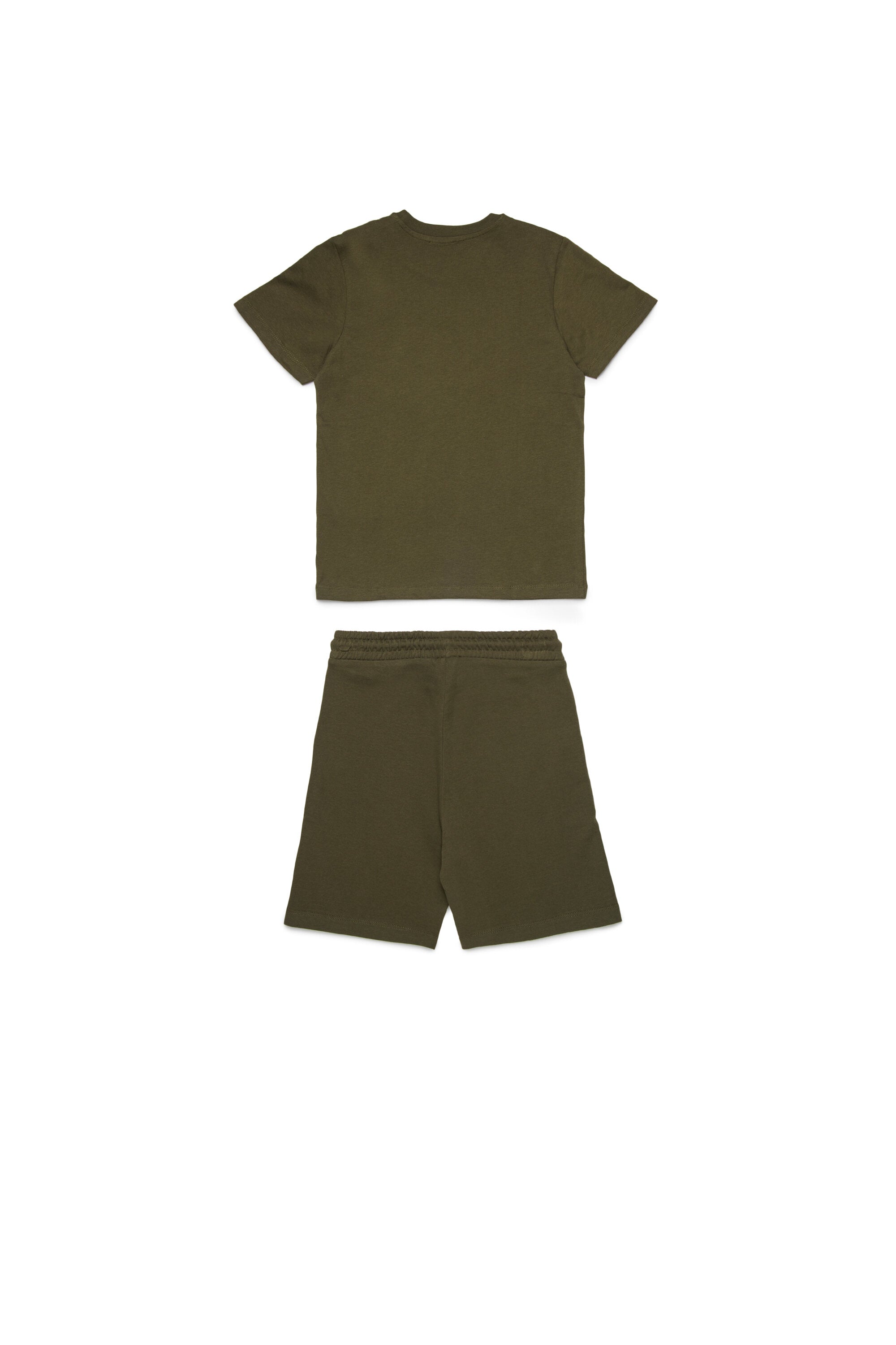 Jersey t-shirt and bermuda shorts set with logo D Diesel