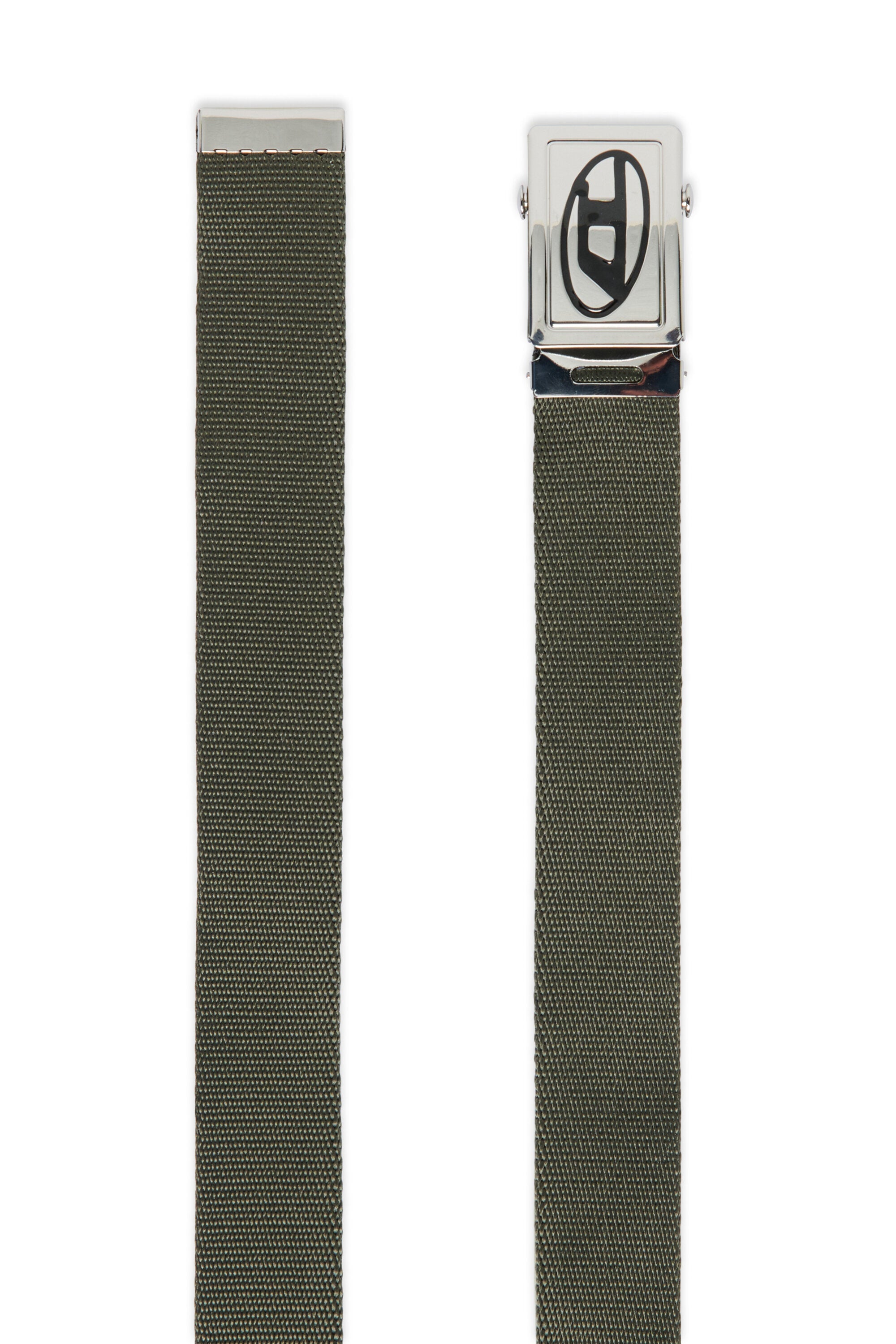 Cinturón de lona con logotipo Oval D