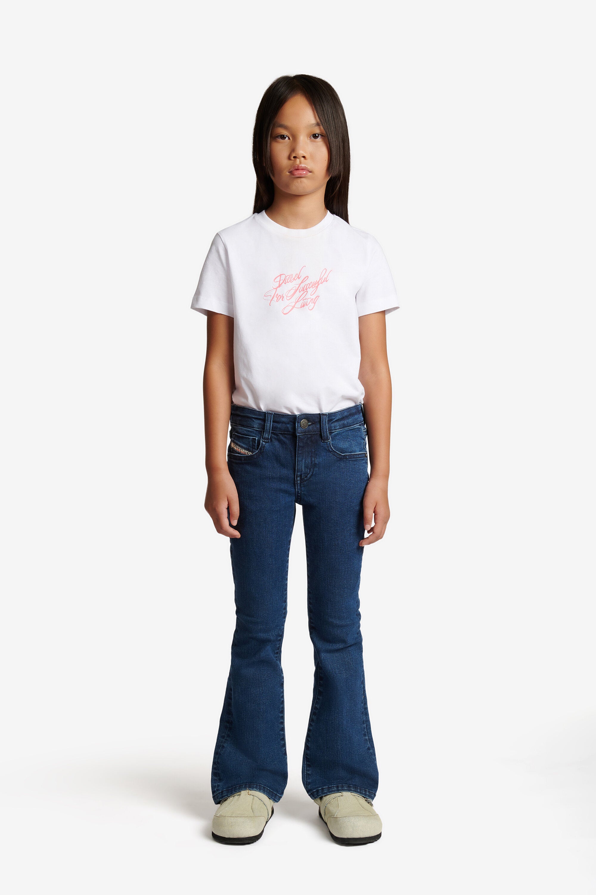 Jeans bootcut de corte flare azul medio - D-Arry