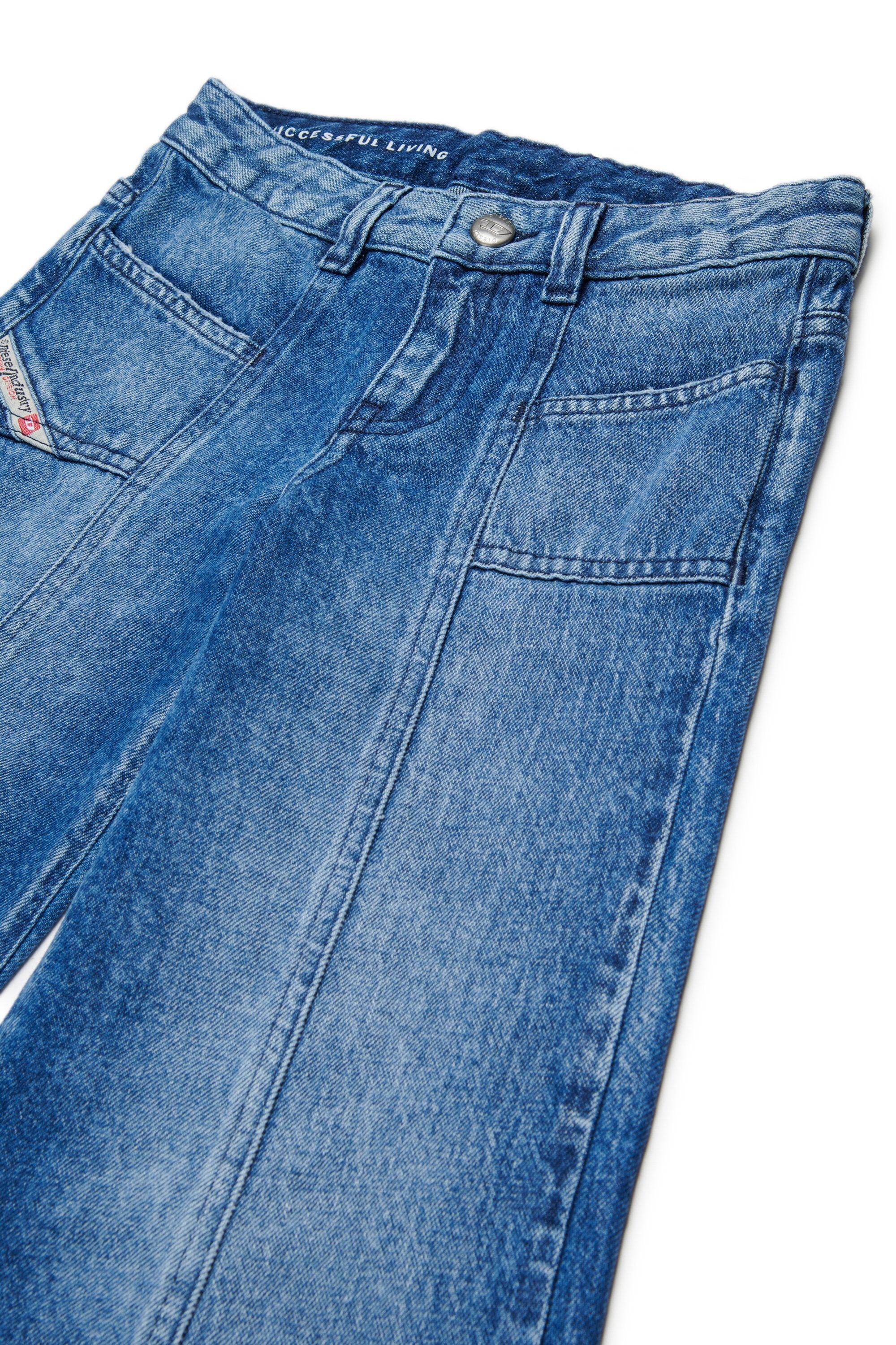 Jeans flare fit lavado azul medio - D-Pam