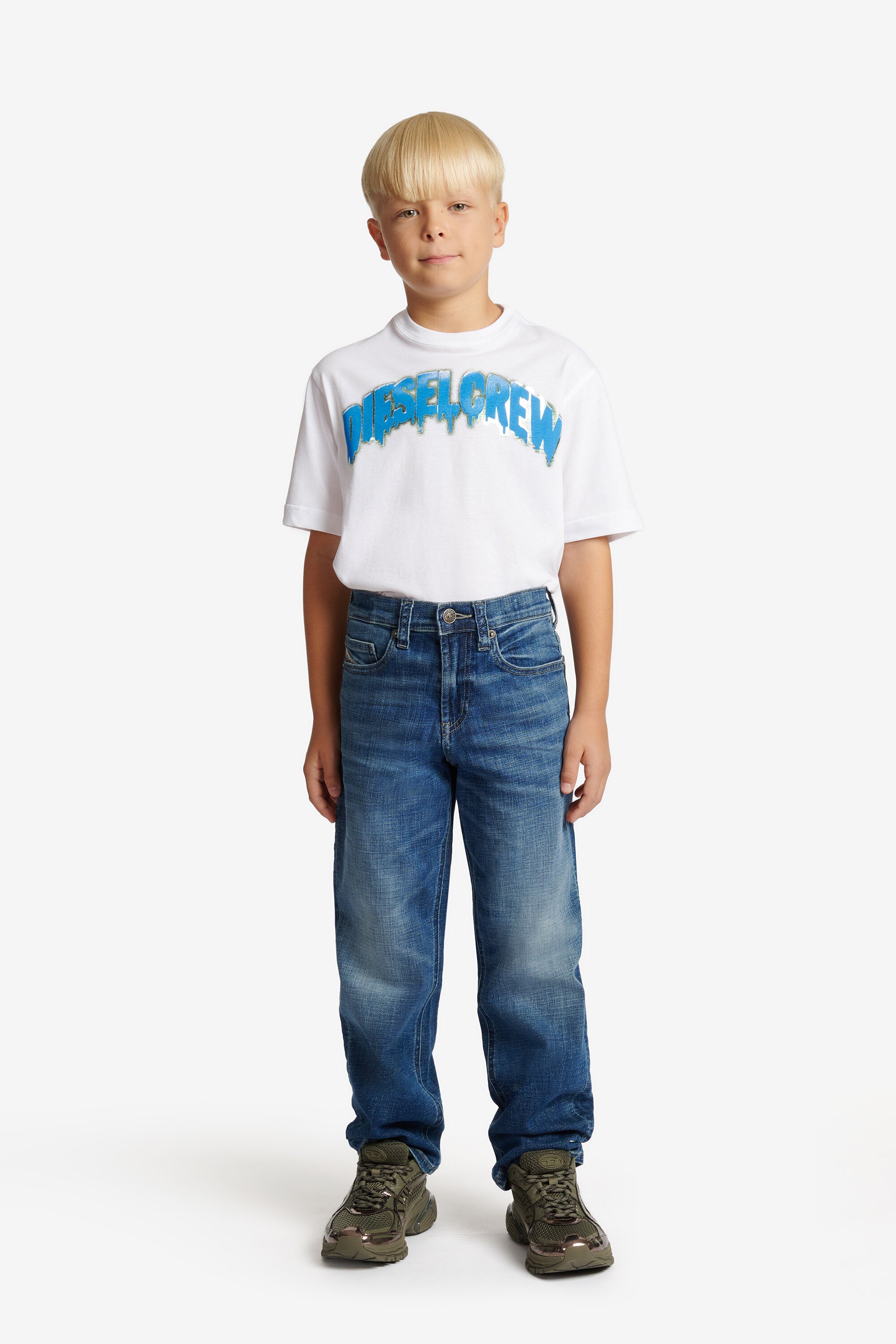 Jeans relaxed fit lavado azul medio - D-Maki