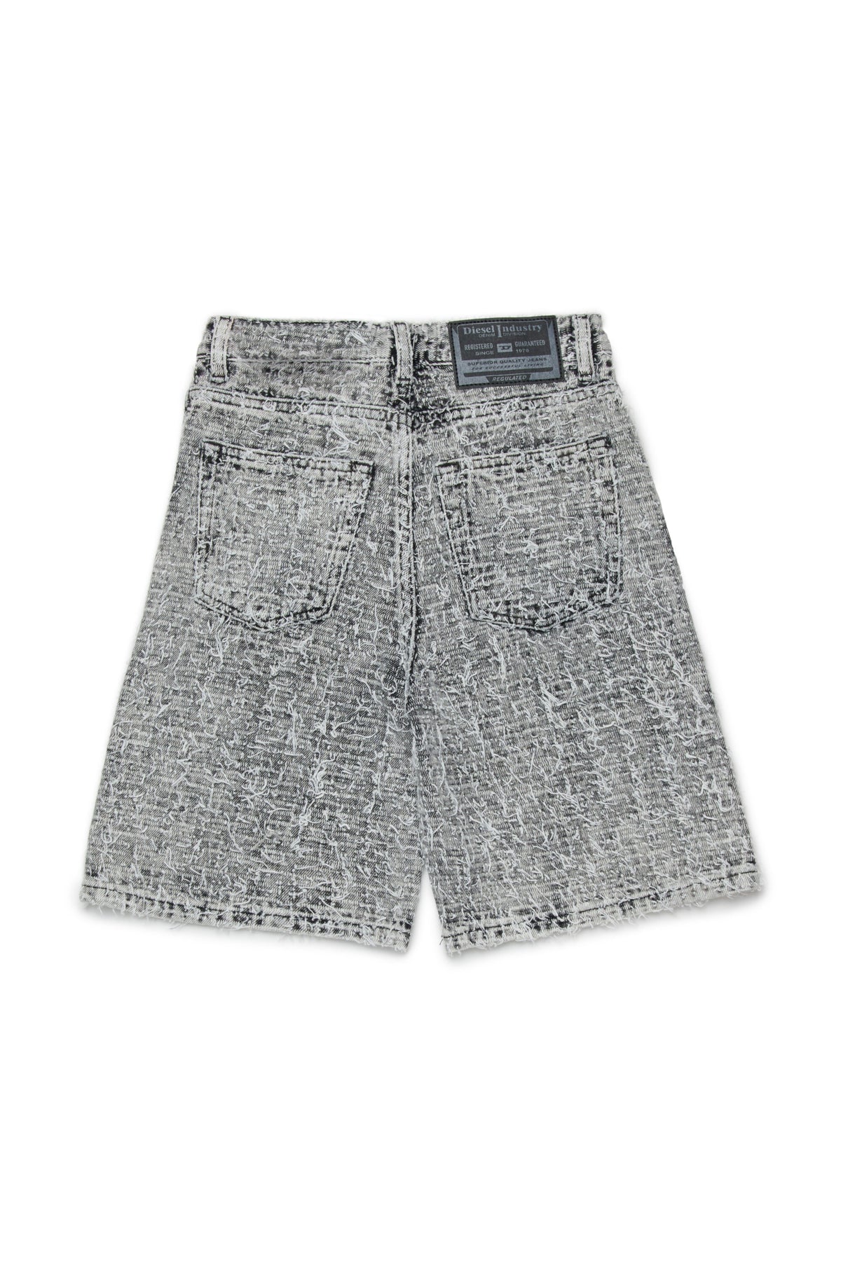Shorts vaqueros efecto desgastado