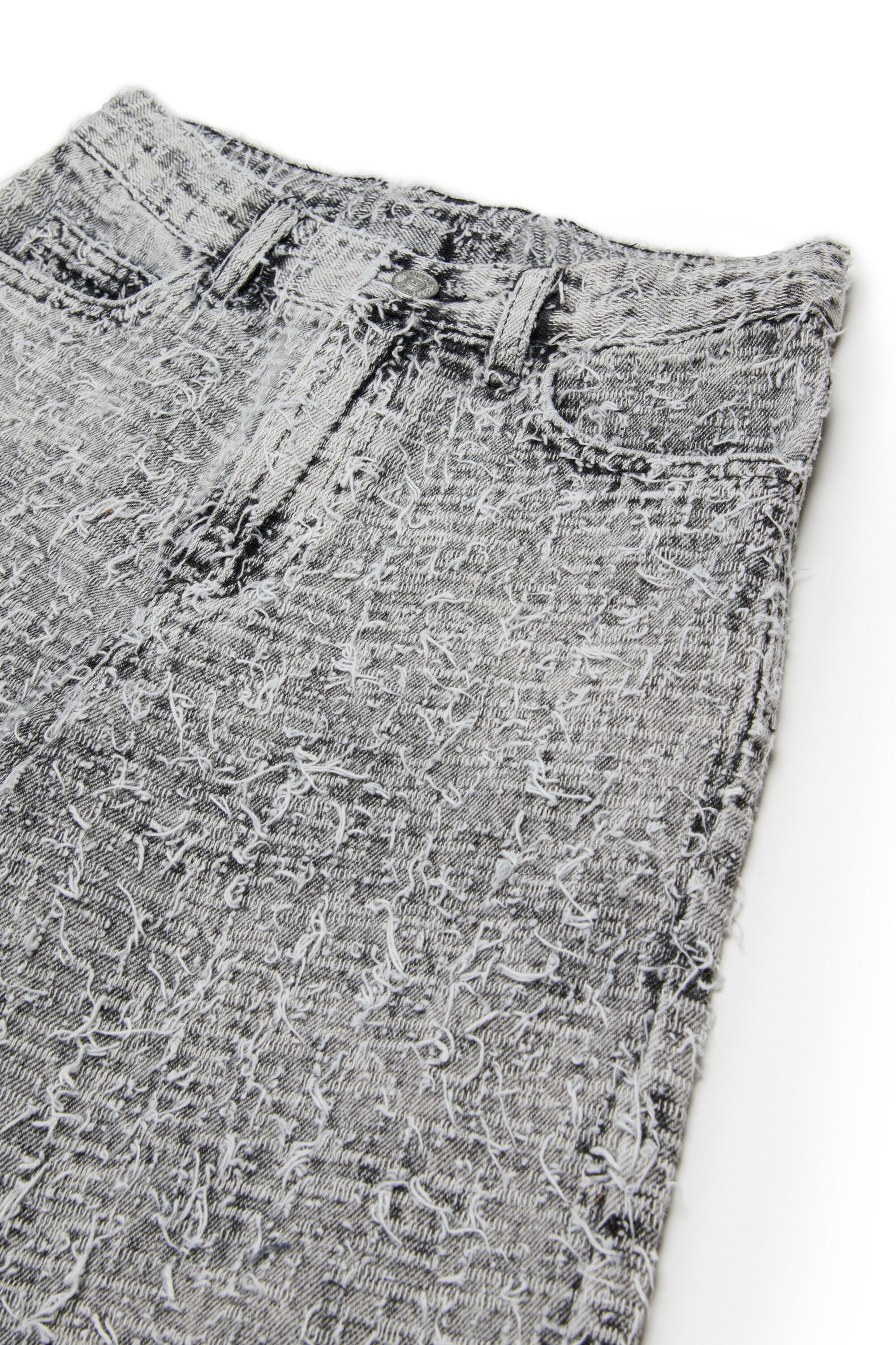 Shorts vaqueros efecto desgastado