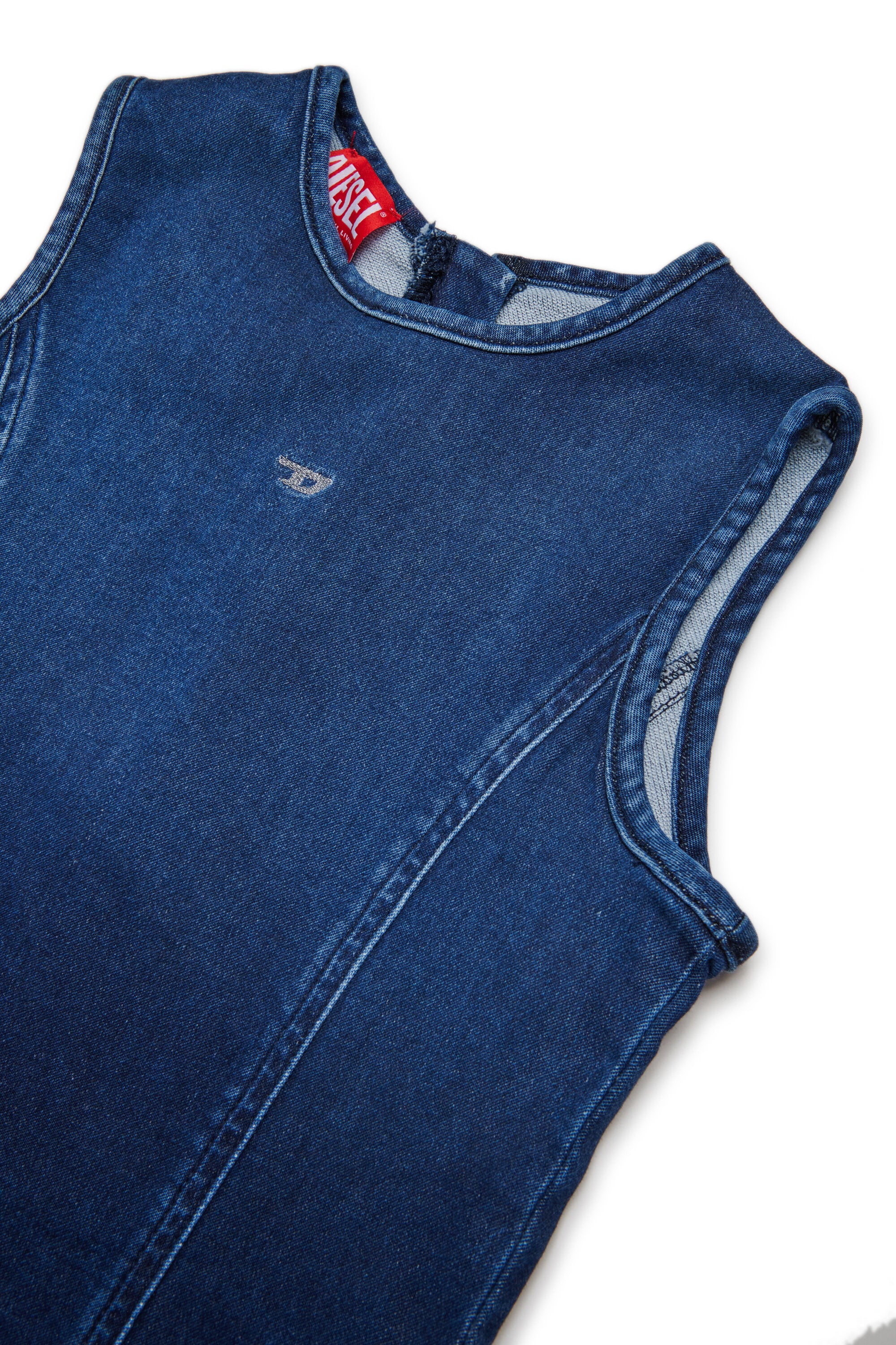 Shaded dark JoggJeans® sleeveless dress