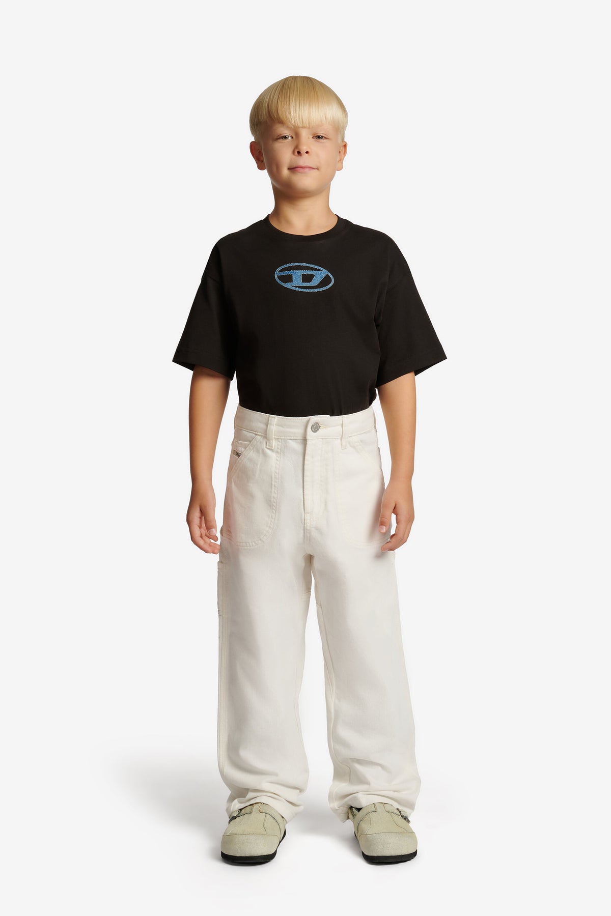 White relaxed fit jeans - D-Bart
