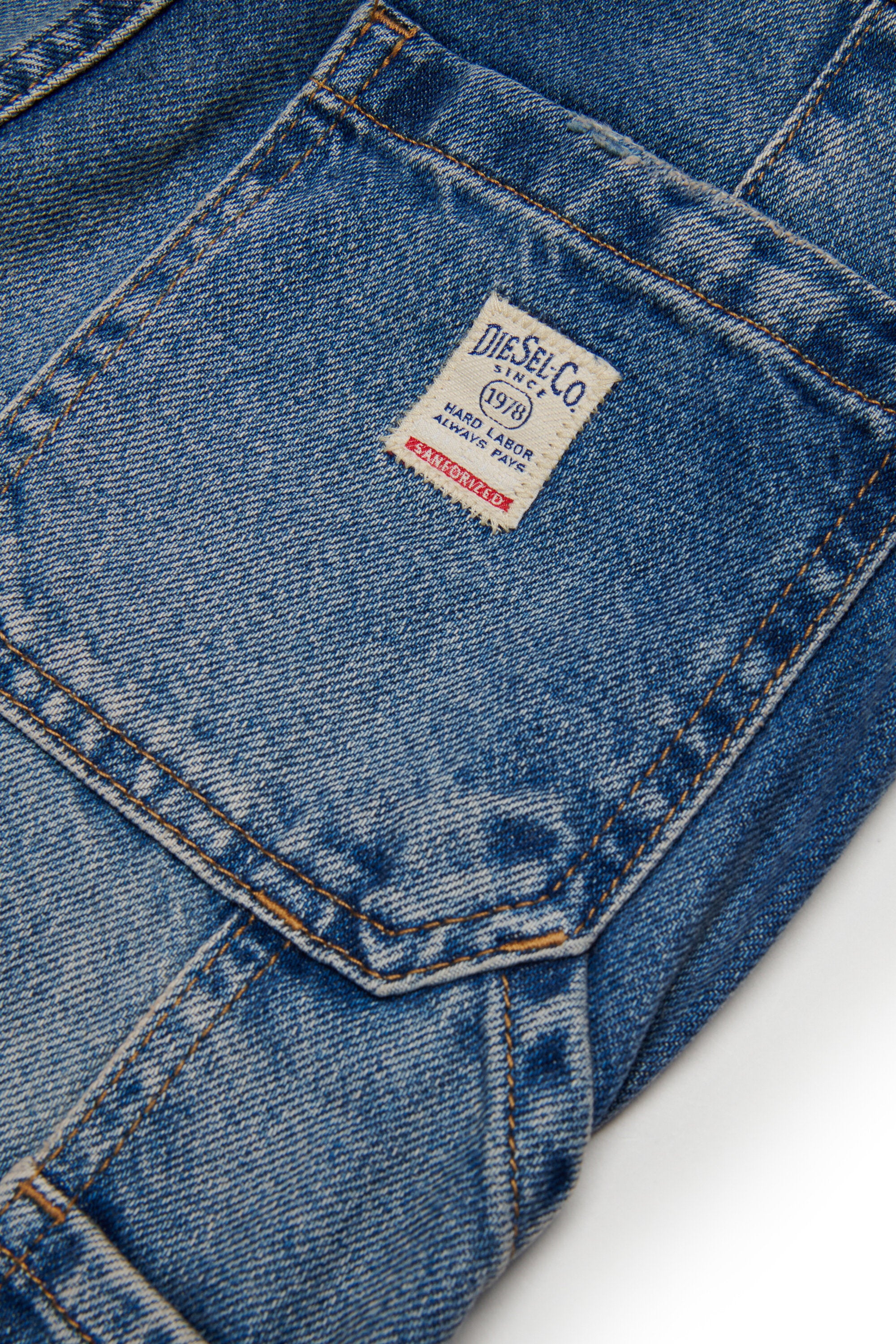 Jeans corte relajado lavado azul medio - D-Bart